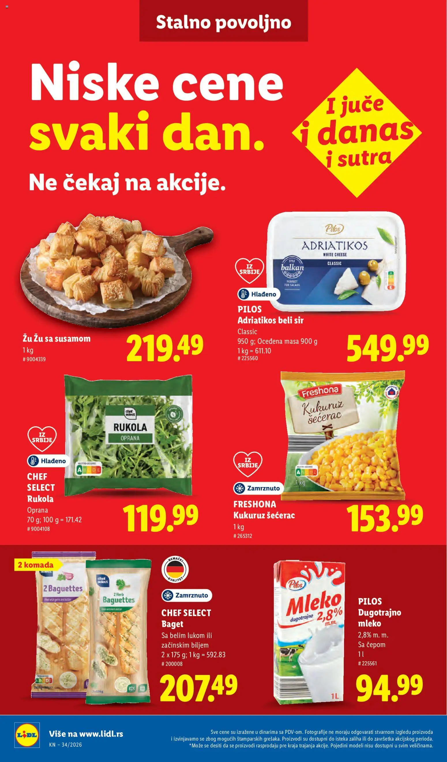 Lidl katalog - važi od 20.08.2026 | Strana: 38 | Proizvode: Baget, Beli sir, Mleko, Sir