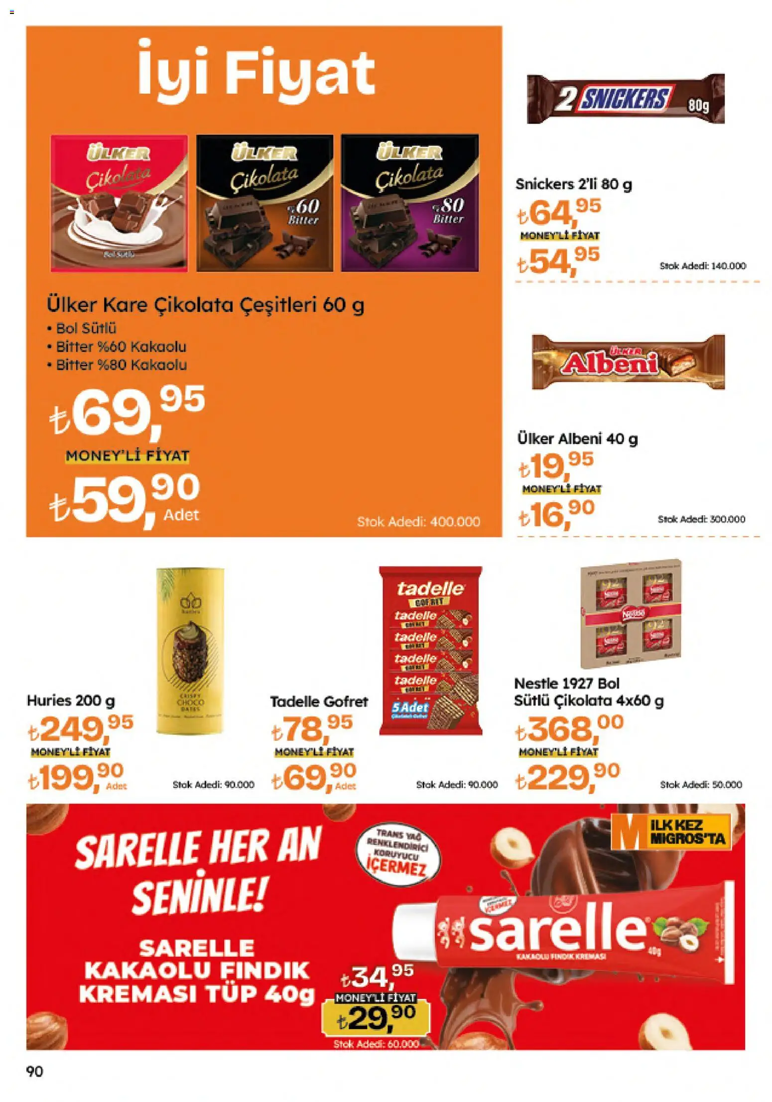Migros Katalog - 5M Migroskop Dijital - 04.06.2026 tarihinden itibaren geçerlidir | Sayfa: 90 | Ürünler: Gofret, Çikolata, Yağ, Fındık