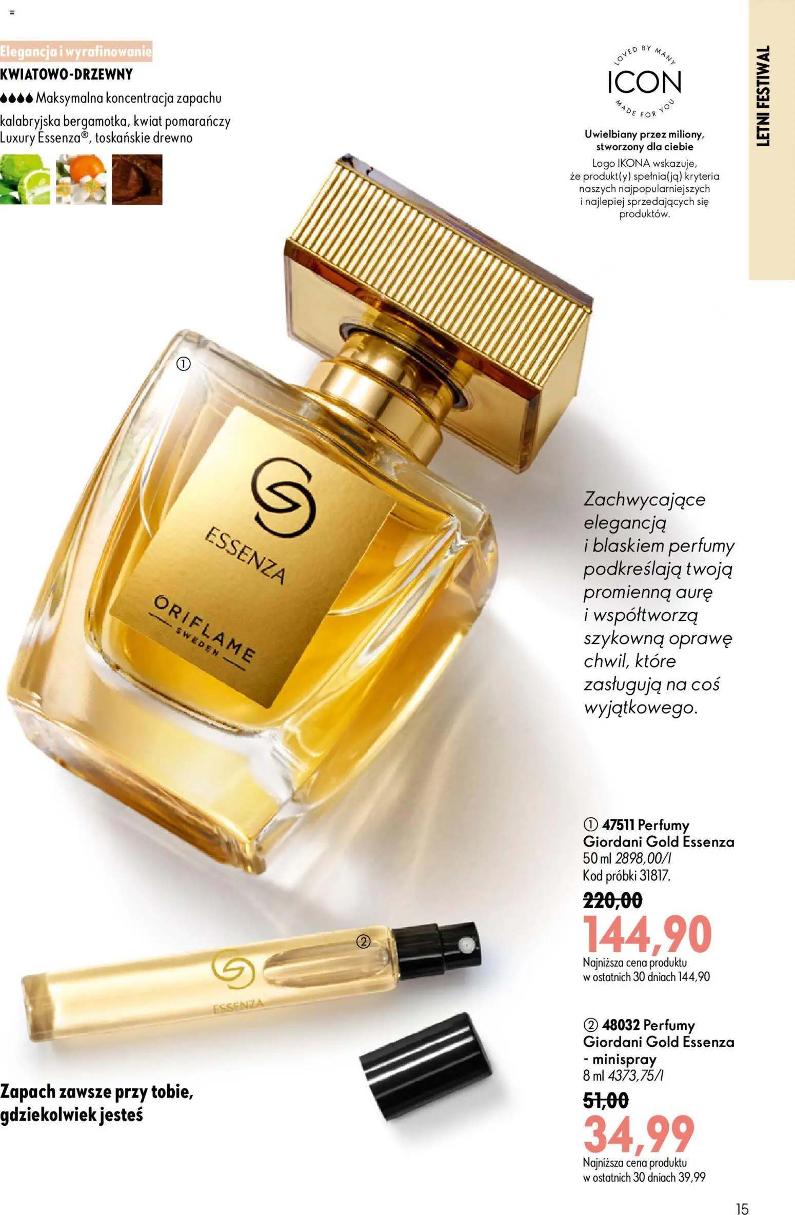 Oriflame Katalog 10 2026 od 08.07.2026 | Strona: 15 | Produkty: Perfumy, Zapach