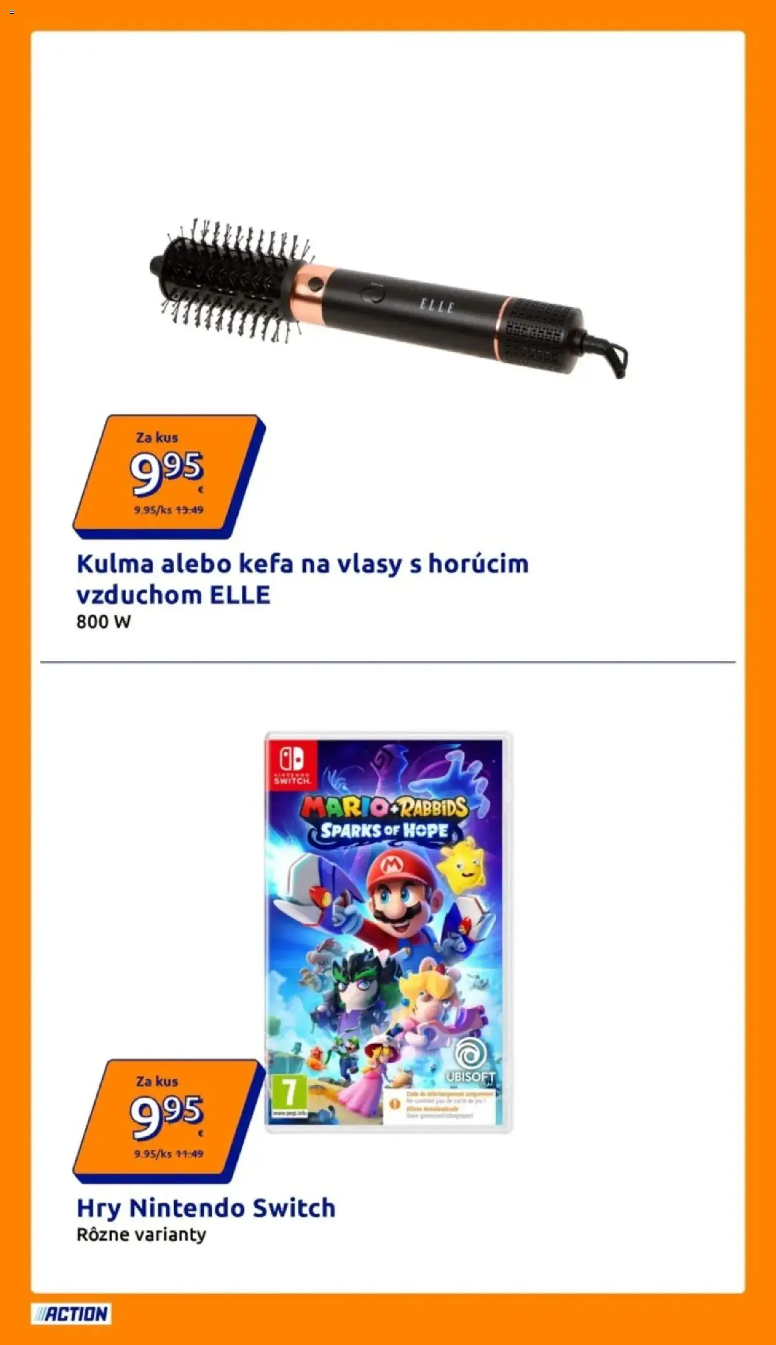 Nové Action akcie – leták je platný od 08.07.2026 | Strana: 4 | Produkty: Kulma, Nintendo Switch, Kefa