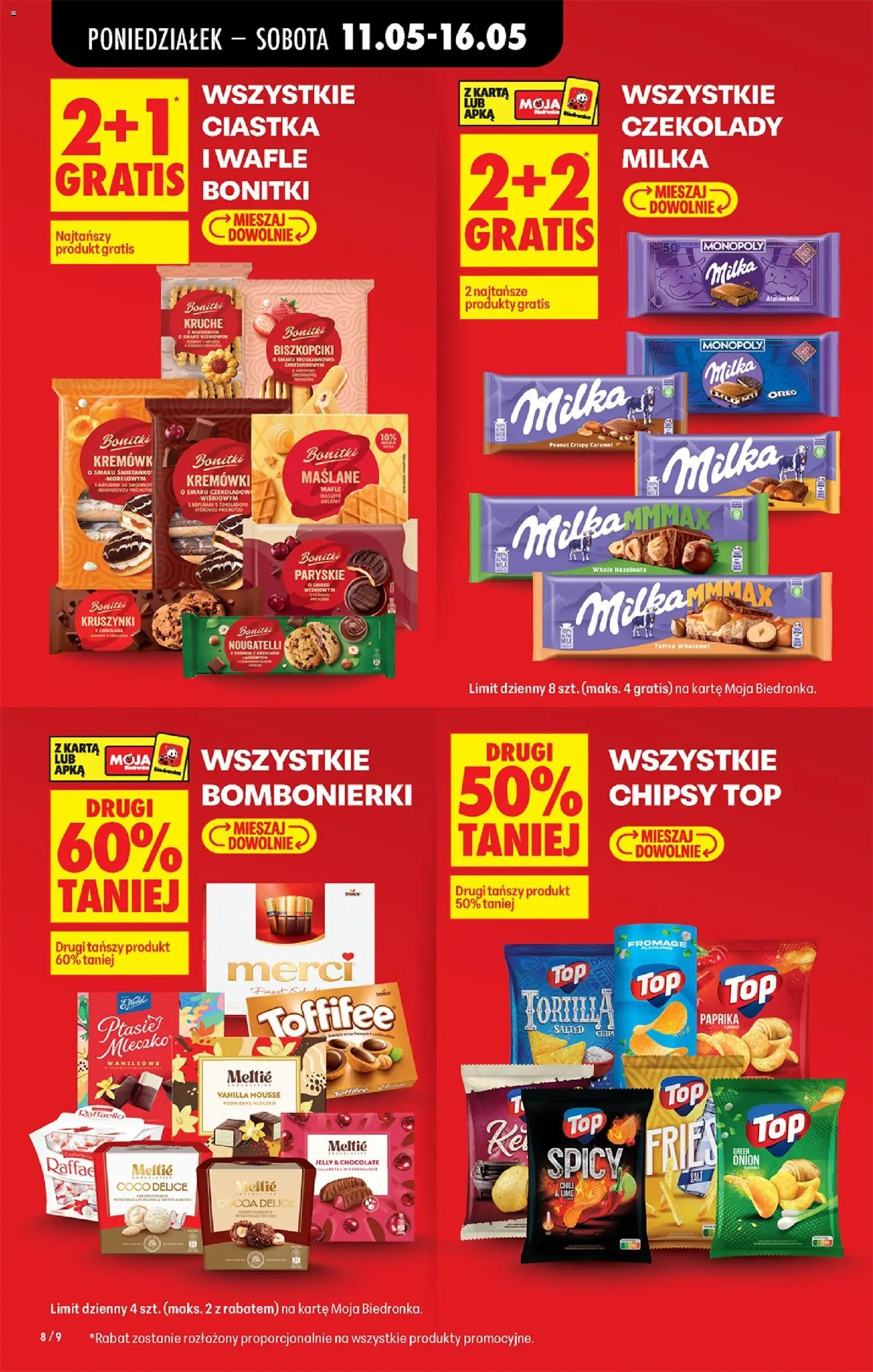 Biedronka Polsko leták od 11.05.2026 | Strana: 22 | Produkty: Finest, Toffifee, Merci, Chipsy