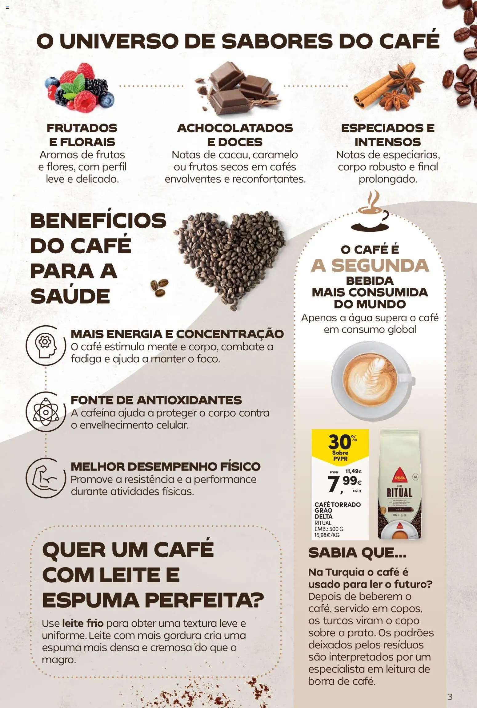 Continente Bebidas Quentes │ válido de 13/10/2026 | Página: 3 | Produtos: Leite, Café, Doces, Bebida