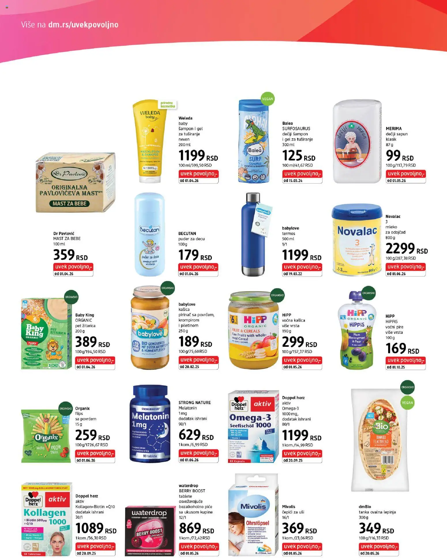 DM Drogerie katalog - važi od 16.05.2026 | Strana: 6 | Proizvode: Termos, Mast, Puder, Pirinač