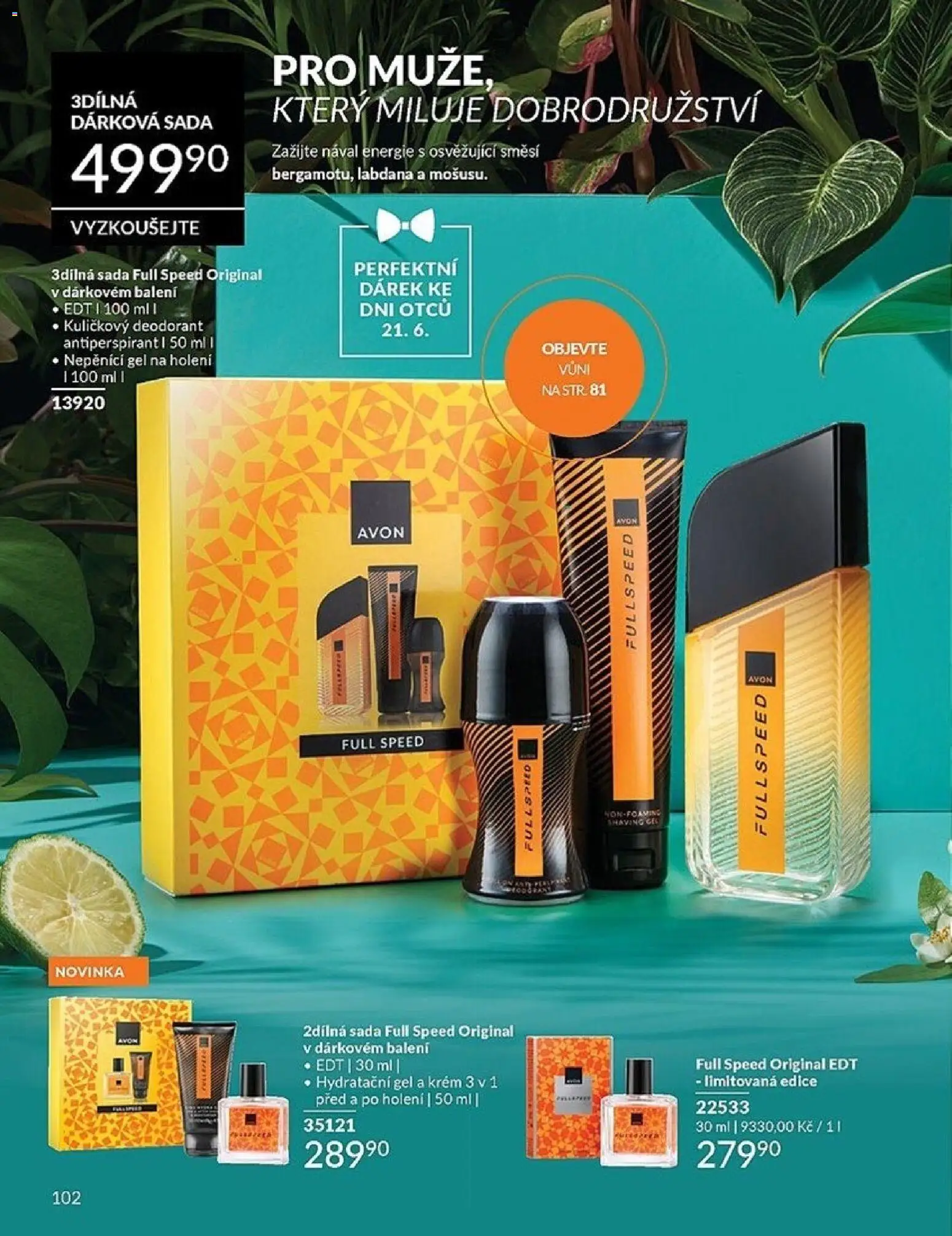 Avon Katalog 06/2026 od 01.06.2026 | Strana: 102 | Produkty: Deodorant, Antiperspirant, Gel na holení, Krém