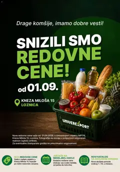 Univerexport katalog Samo u Loznici od 1. 9. - pregled Univerexport kataloga - važi od 01.09.2026