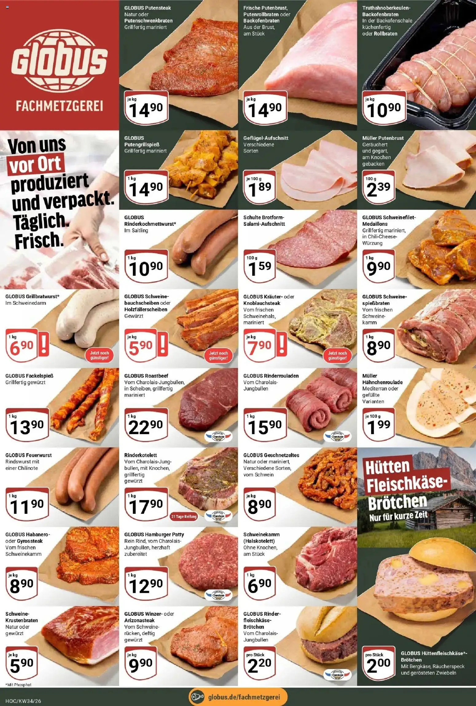 Globus Prospekt Hockenheim (ab 17.08.2026) » Angebote online | Seite: 9 | Produkte: Putenbrust, Krustenbraten, Roastbeef, Schweinefilet