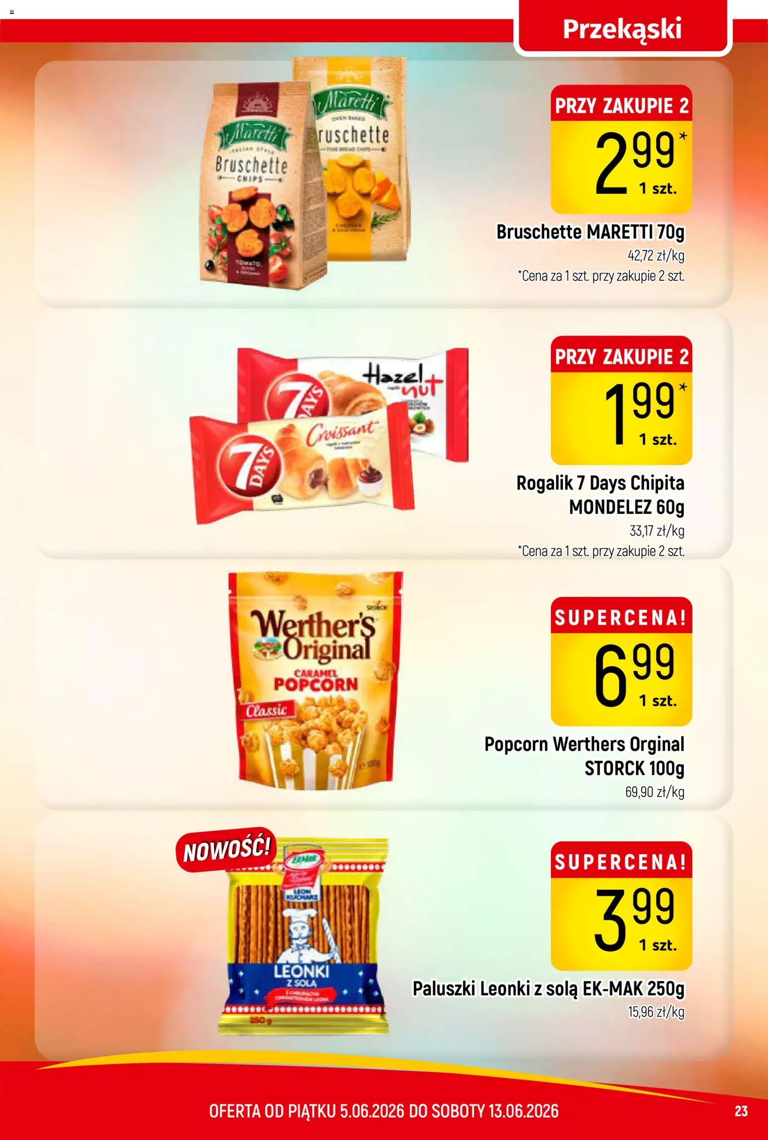 Piotruś Pan gazetka od 05.06.2026 | Strona: 23 | Produkty: Paluszki, Popcorn