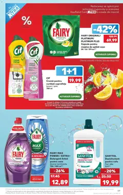 Ofertele Kaufland valabile de la 13.05.2026 | Pagină: 59 | Produse: Mașină De Spălat Vase, Cremă, Capsule pentru mașina de spălat, Haine