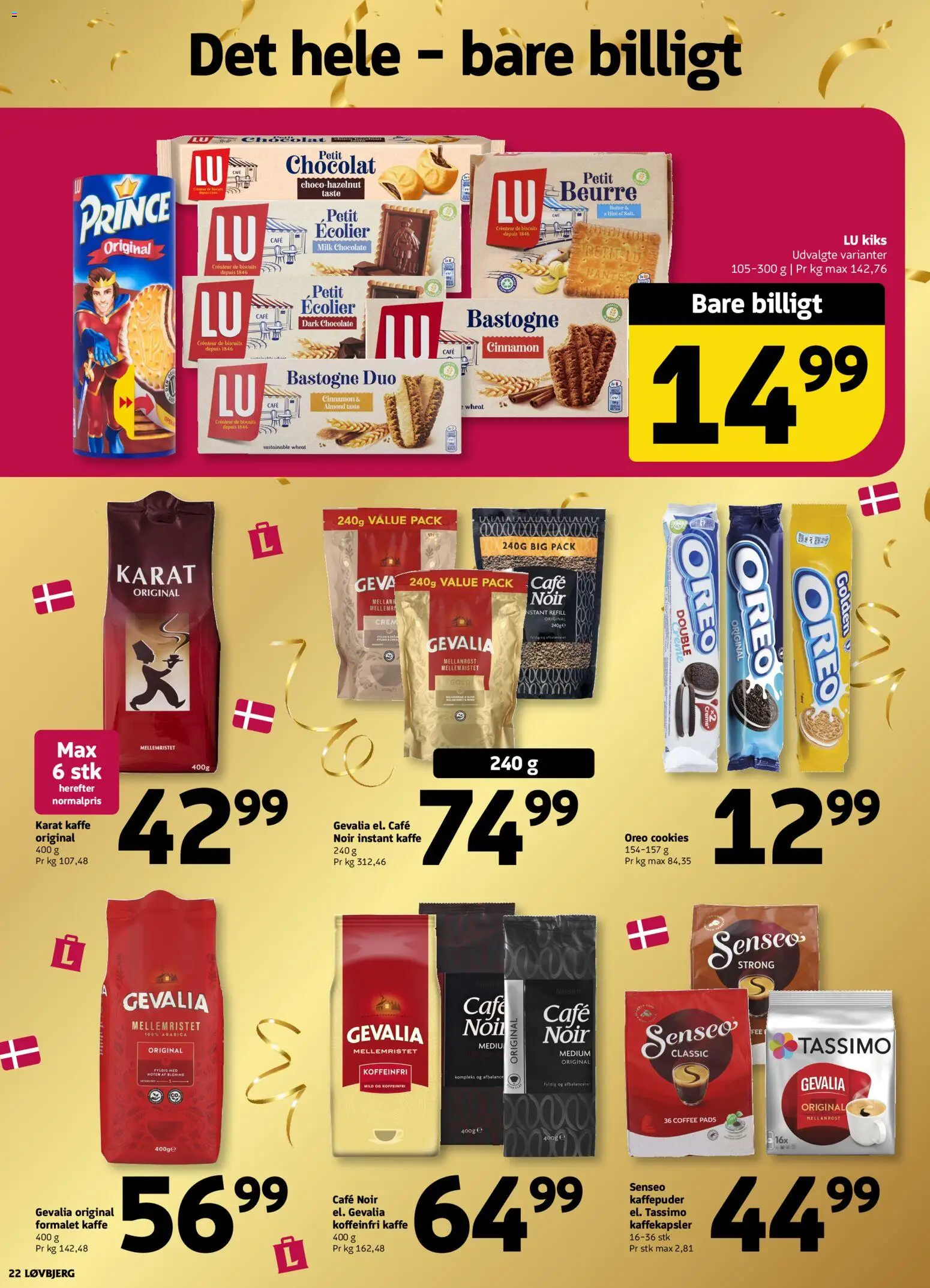 Løvbjerg tilbudsavis – gyldig fra 06.06.2026 | Side: 22 | Produkter: Kaffe, Cookies, Notebook, Instant Kaffe