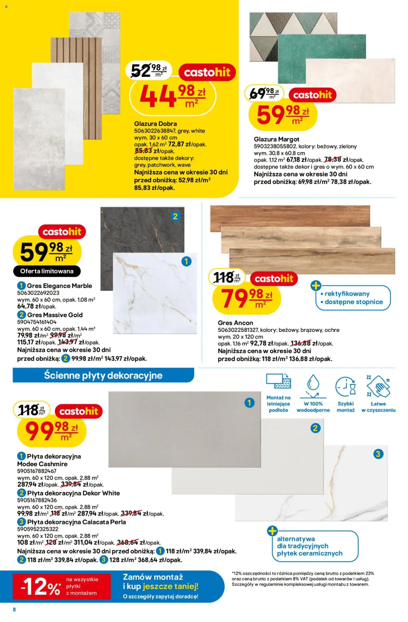 Castorama gazetka od 08.07.2026 | Strona: 8 | Produkty: Plyty