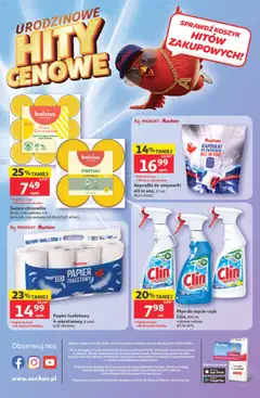 Pogląd oferty "Auchan gazetka" - ważna od 14.05.2026 | Strona: 8 | Produkty: Płyn do mycia szyb, Papier toaletowy, Świece, Kapsułki do zmywarki