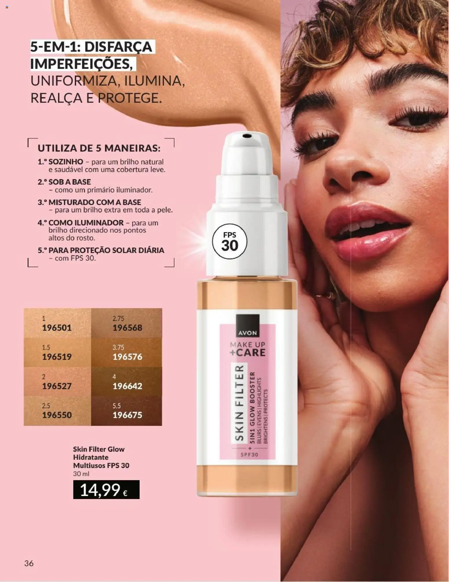 Catálogo Avon Campanha 9 │ válido de 01/09/2026 | Página: 36 | Produtos: Iluminador, Base
