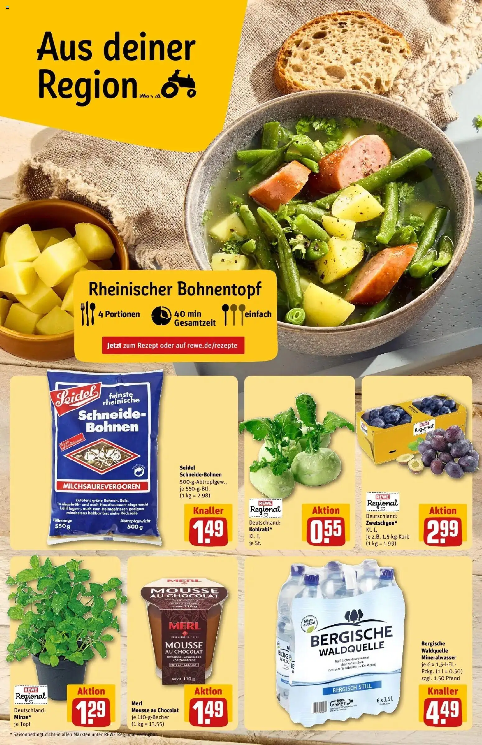 Rewe Prospekt Neuwied – gültig ab 27.07.2026 | Seite: 4 | Produkte: Schokolade, Mineralwasser