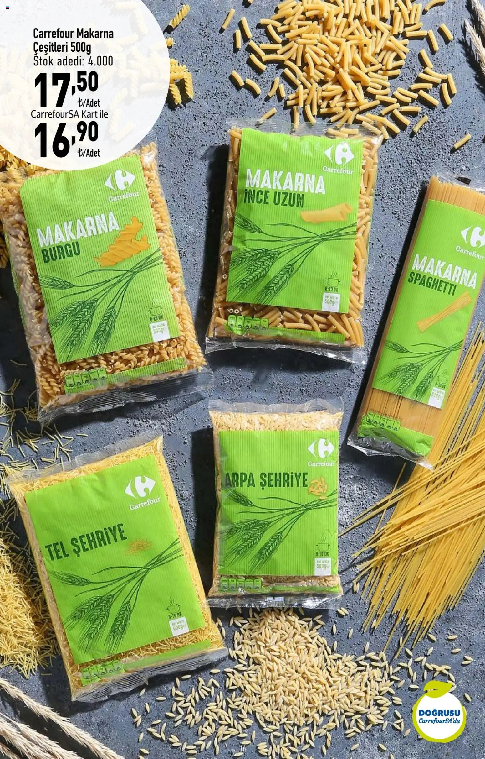 CarrefourSA Katalog - 06 Ağustos 2026 tarihinden itibaren geçerlidir | Sayfa: 16 | Ürünler: Makarna