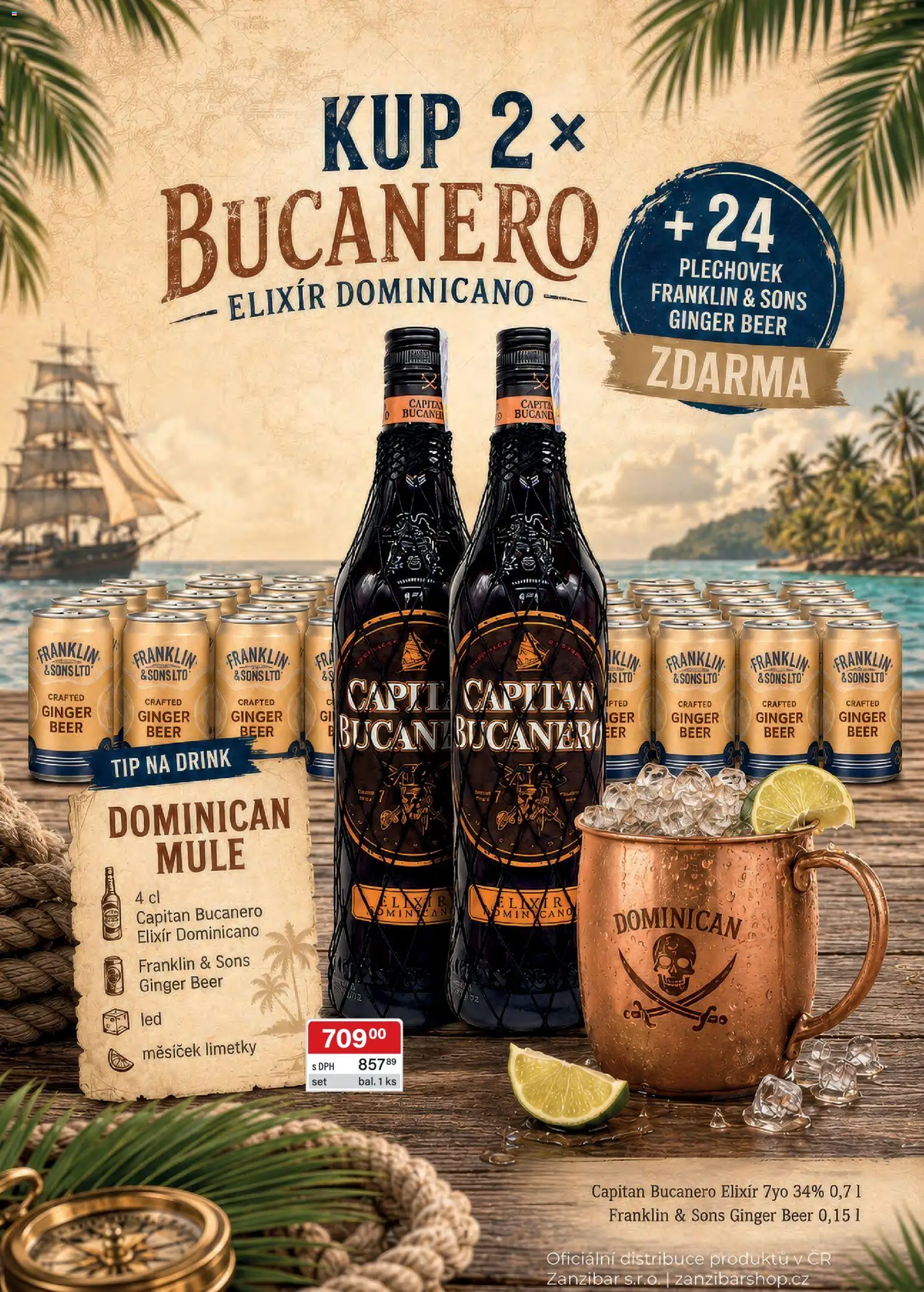 Astur & Qanto leták - Velkoobchod 09/2026 od 01.09.2026 | Strana: 36 | Produkty: Bucanero, Ginger Beer, Capitán Bucanero, Limetky