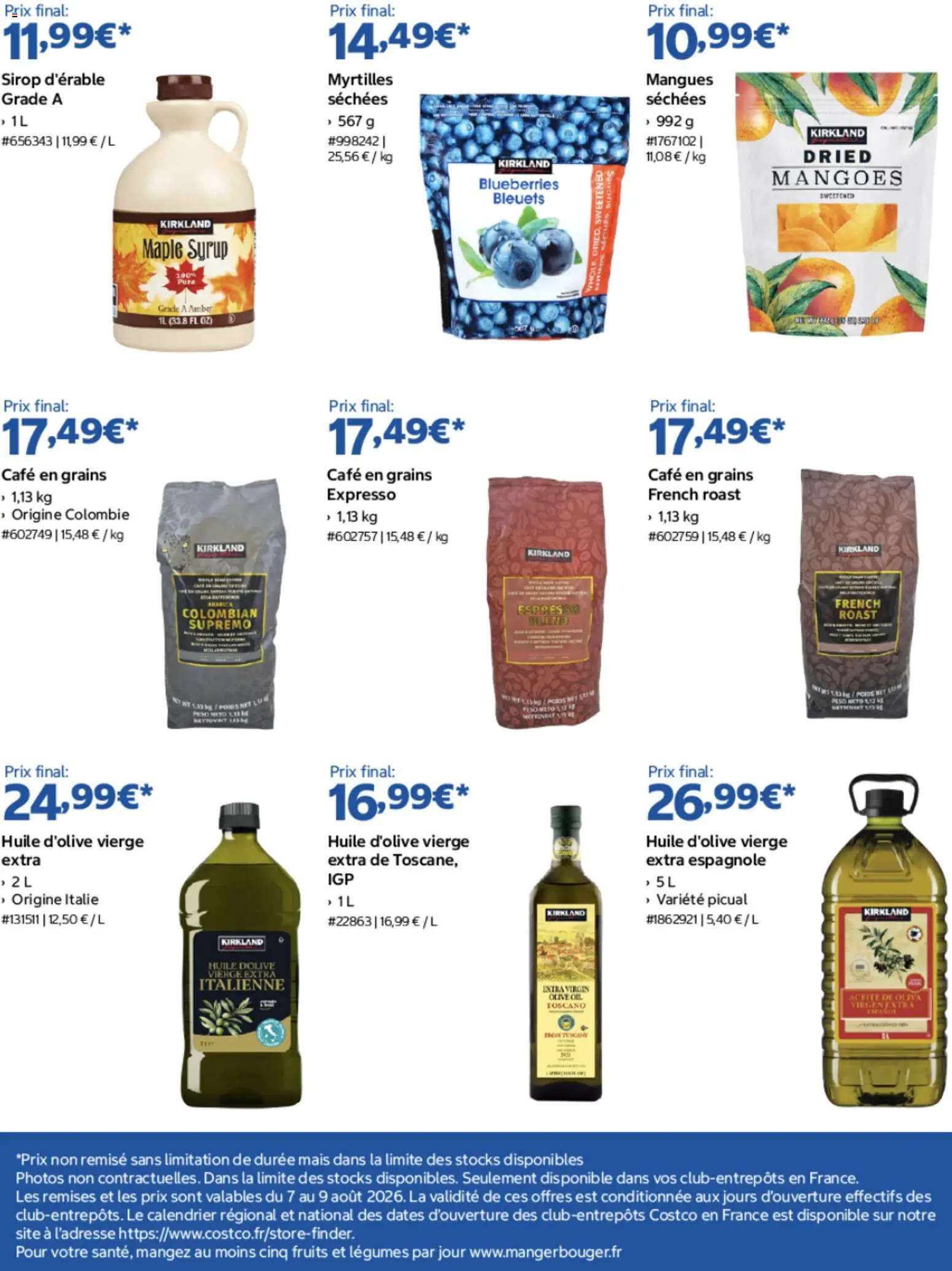 {H1} | Page: 4 | Produits: Myrtilles, Sirop d'érable, Mais, Fruits