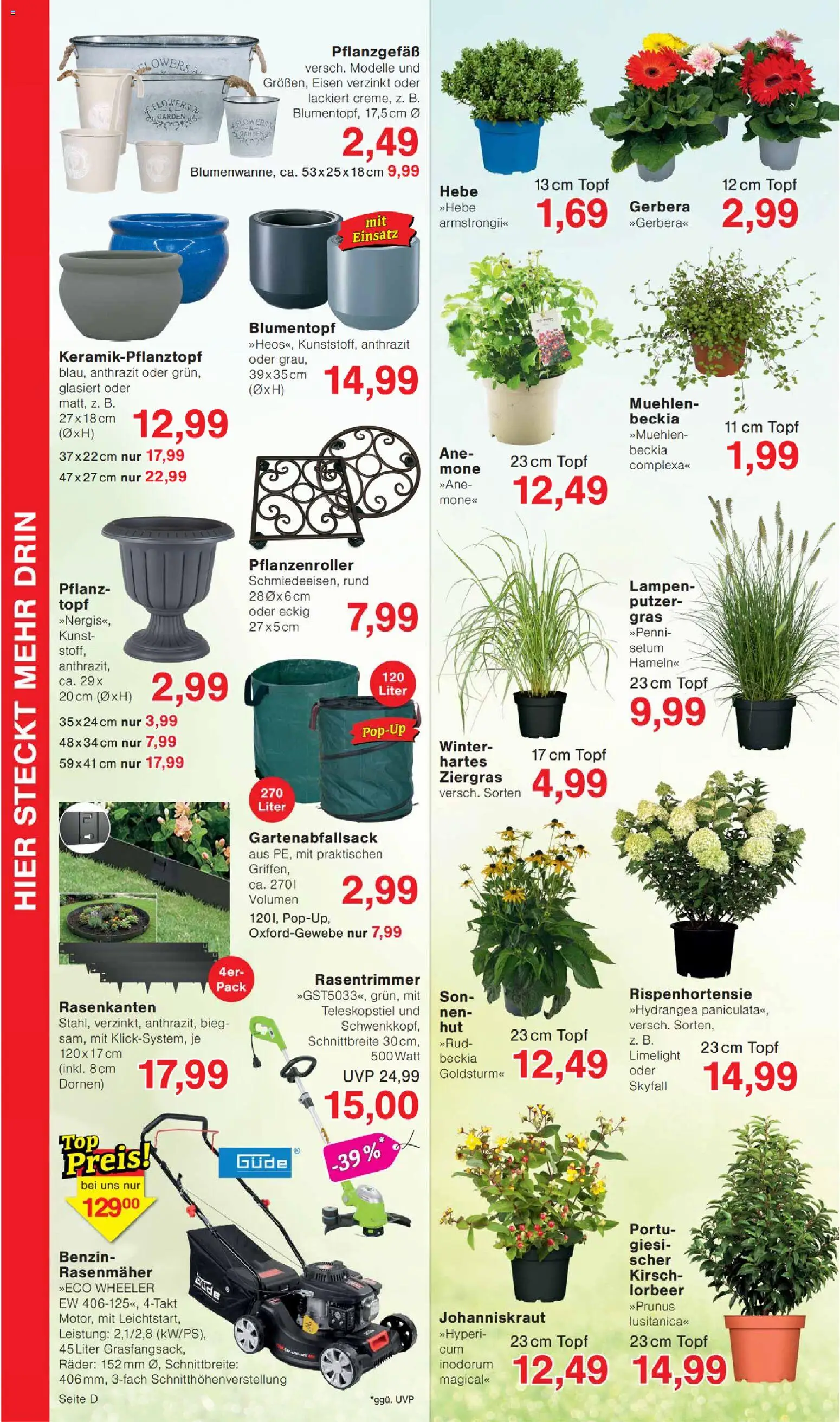 Wiglo Wunderland Prospekt – gültig ab 10.08.2026 | Seite: 8 | Produkte: Rasenmäher, Blumentopf