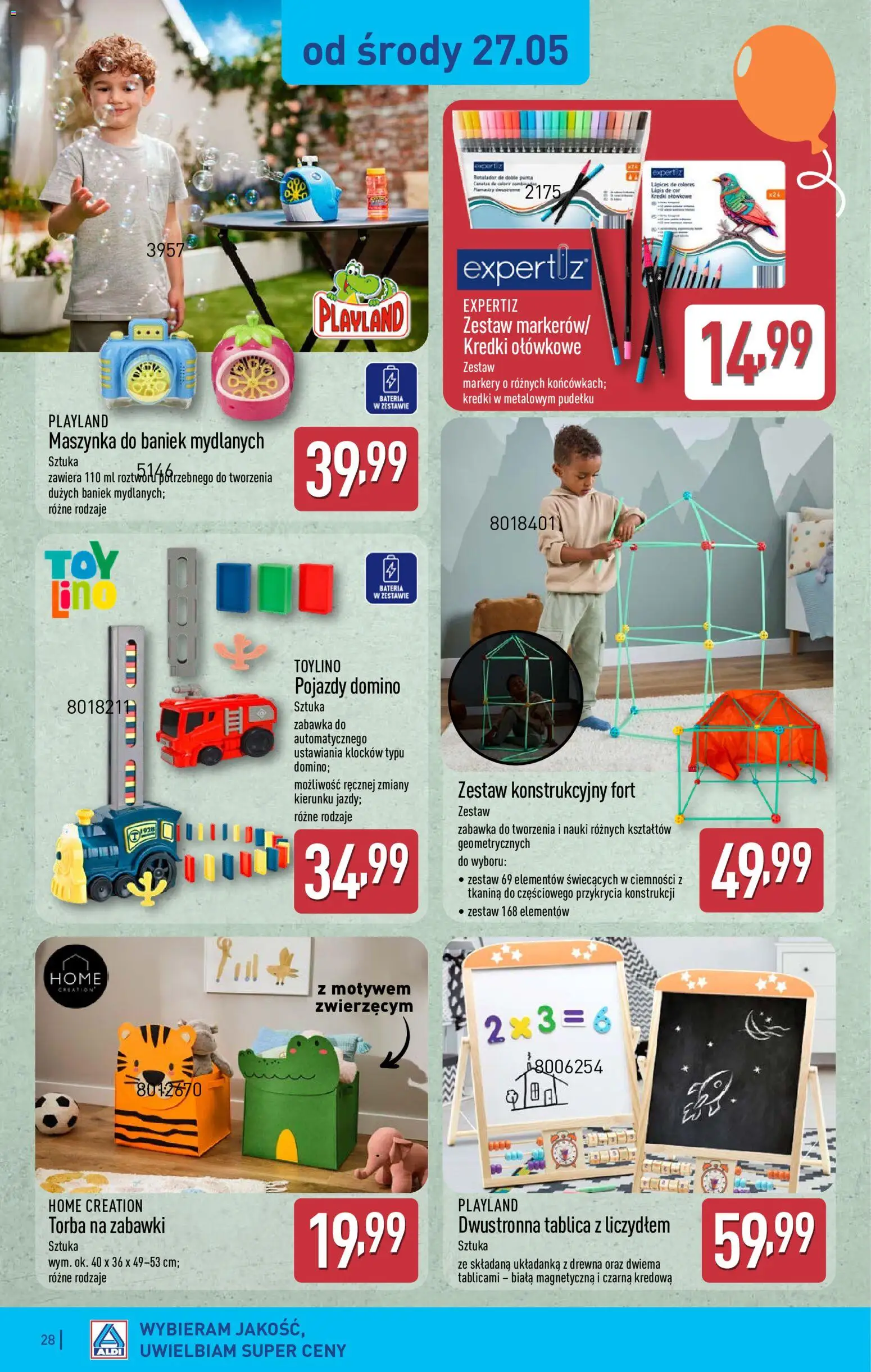 Aldi gazetka od 25.05.2026 | Strona: 28 | Produkty: Torba, Bateria