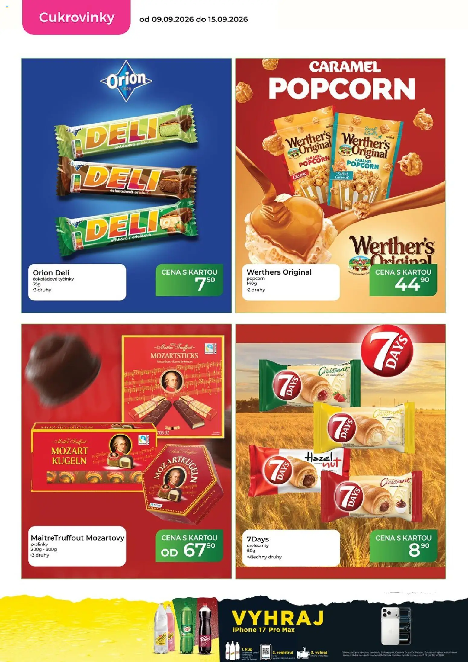 Tamda Foods leták od 09.09.2026 | Strana: 28 | Produkty: Iphone, Popcorn, Croissant, Cukrovinky