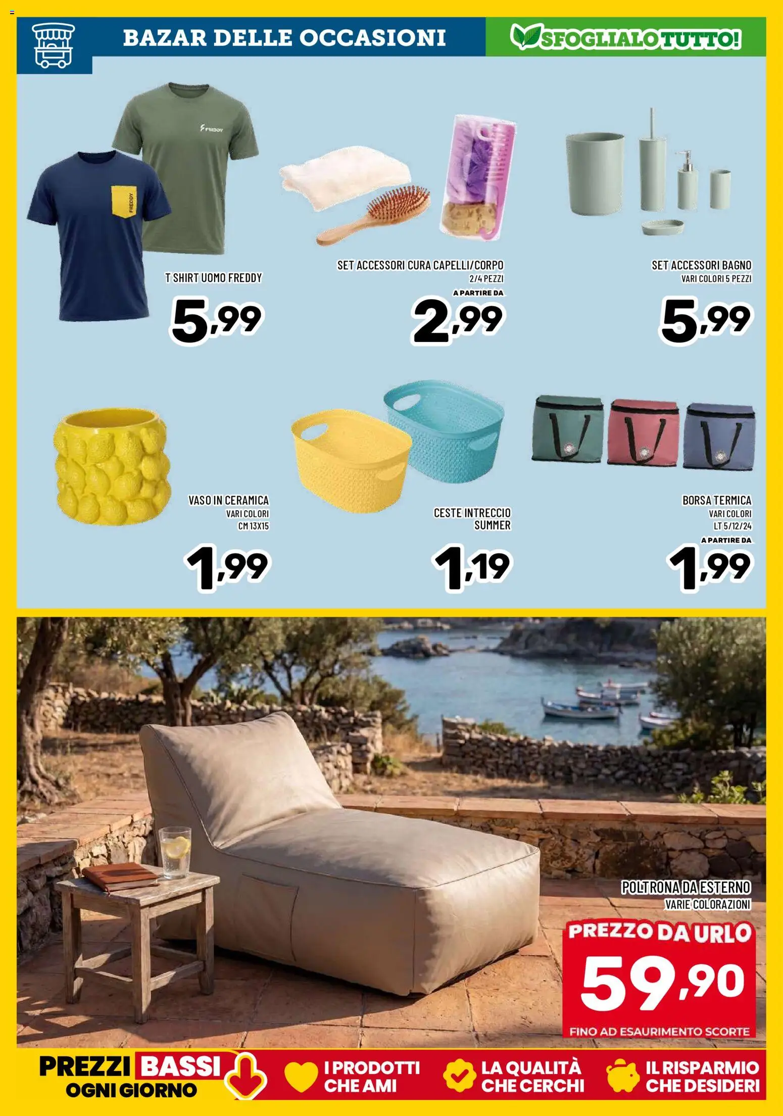 Volantino Il Centesimo del 17/07/2026 | Pagina: 13 | Prodotti: Borsa termica, Poltrona, Bagno, Vaso