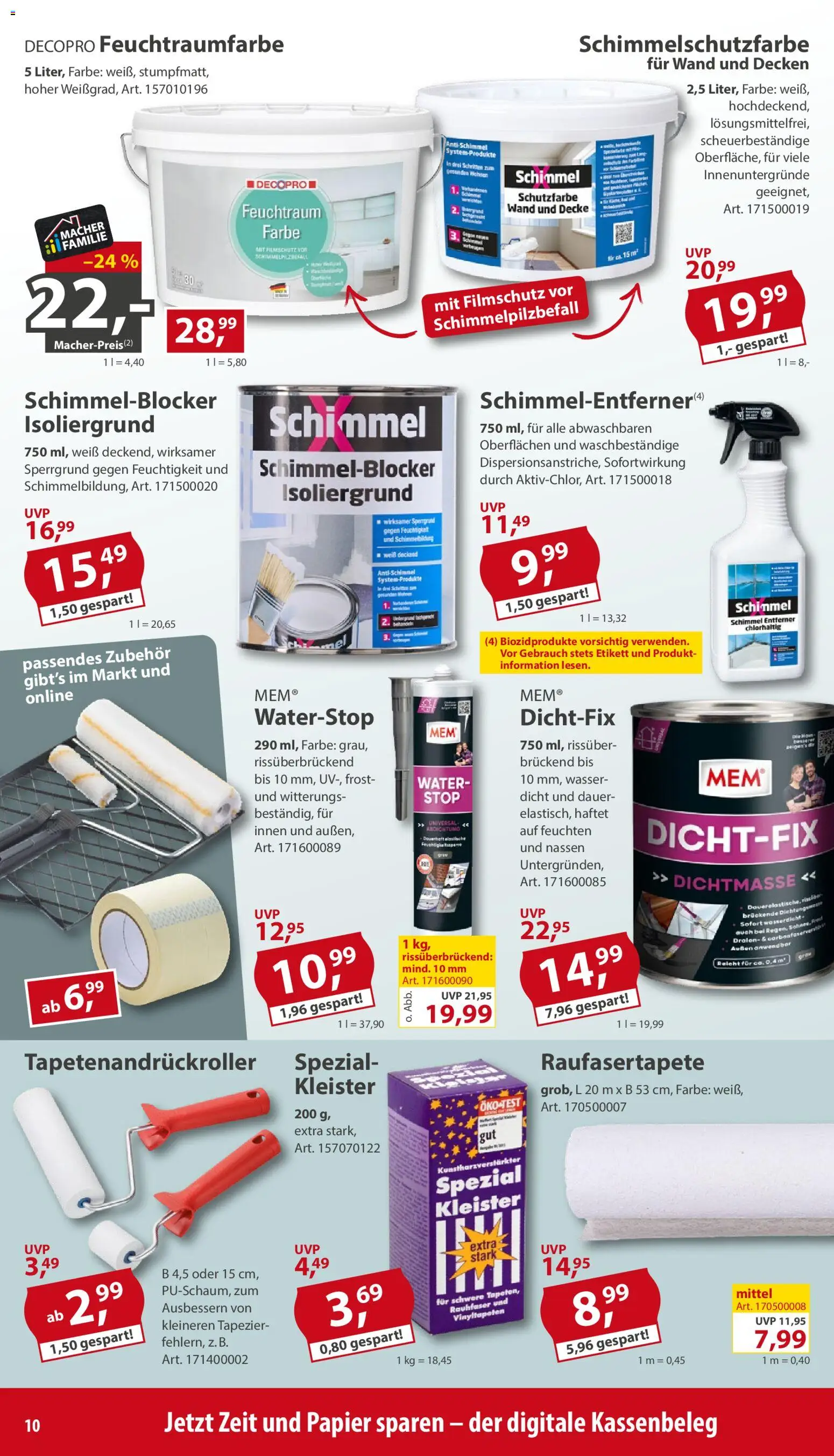 Sonderpreis Baumarkt Prospekt – gültig ab 03.10.2026 | Seite: 10 | Produkte: Decke, Wasser