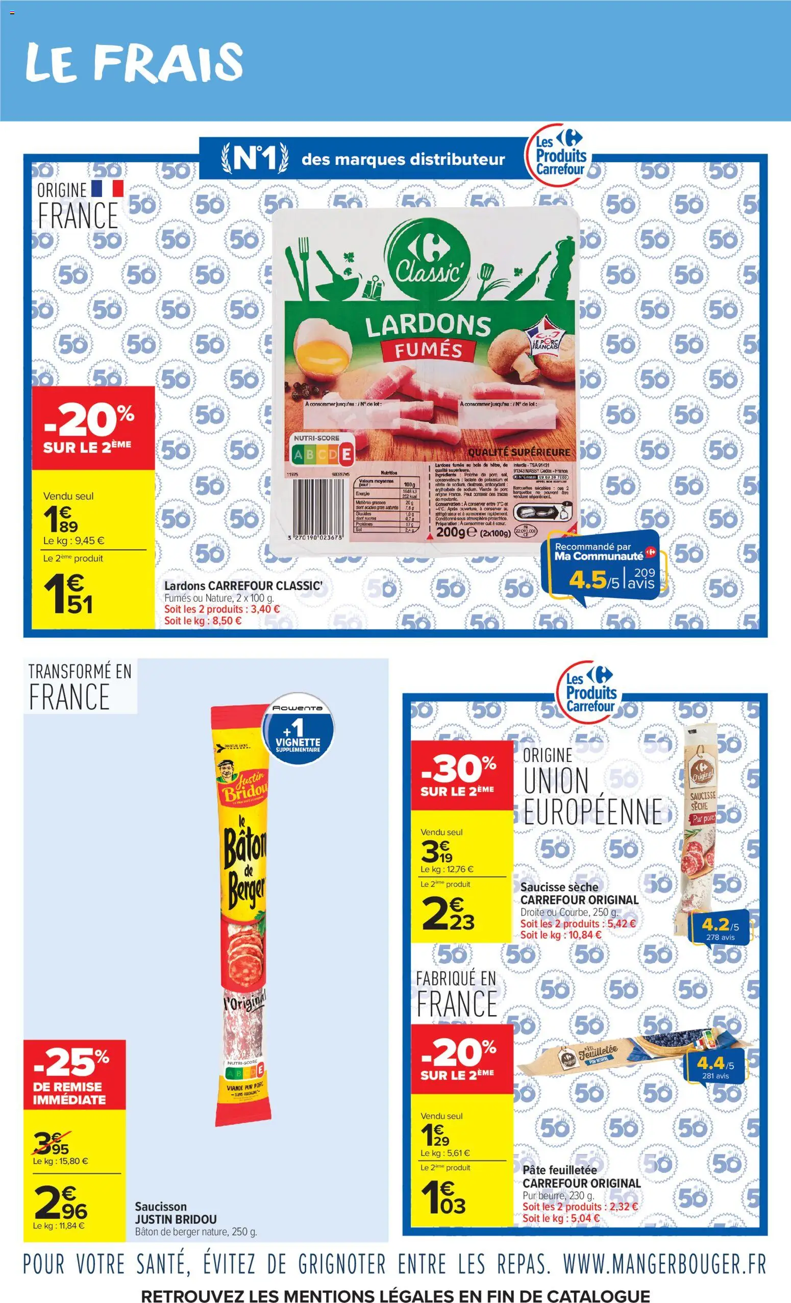 {H1} | Page: 8 | Produits: Viande de porc, Lardons, Pâte feuilletée, Porc