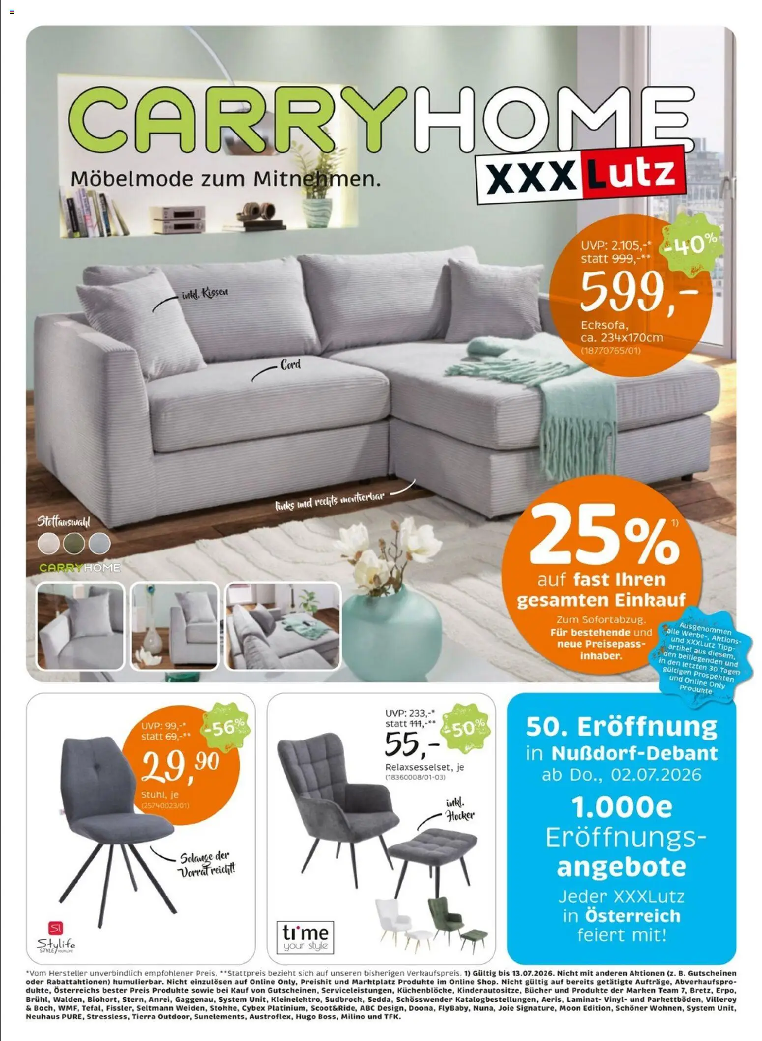XXXLutz Carry Home gültig ab 30.06.2026 | Seite: 1 | Produkte: Kissen