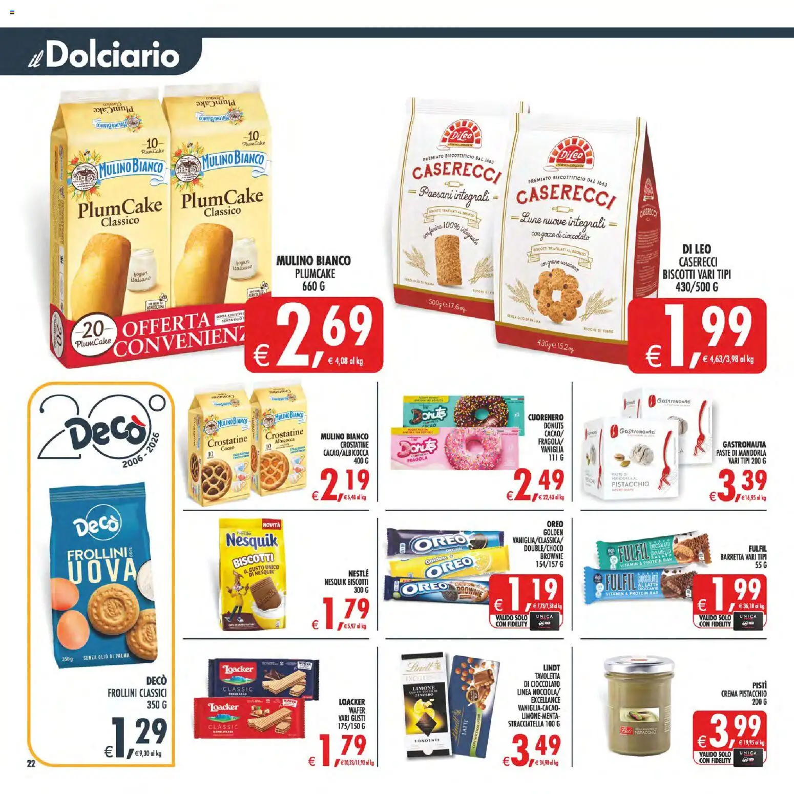 Volantino Decò del 08.05.2026 | Pagina: 27 | Prodotti: Uova, Latte, Olio, Pistacchi
