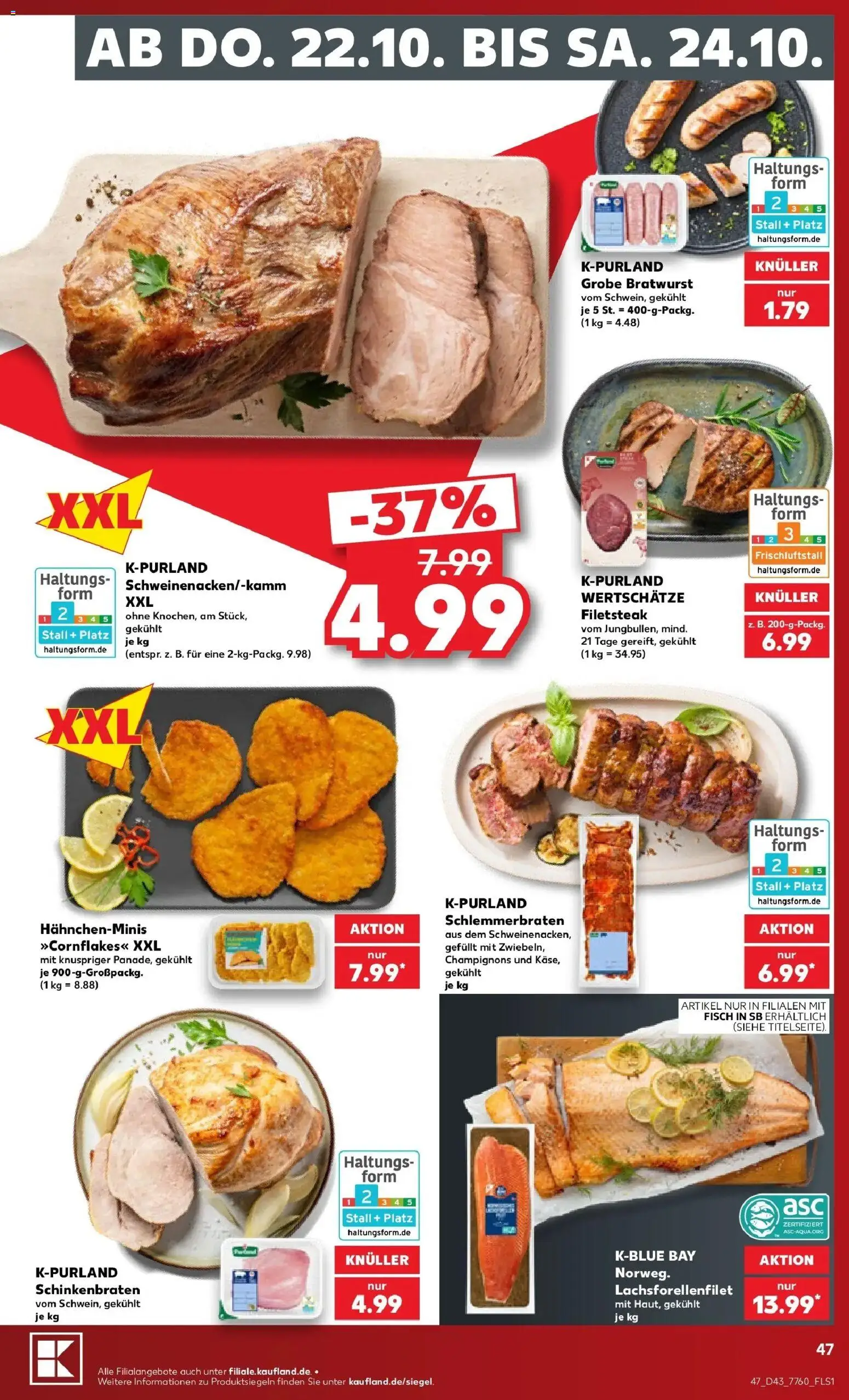 Kaufland - Kaufland: Wochenangebote von 19.10.2026 - Aktuelle Angebote | Seite: 51 | Produkte: Fisch