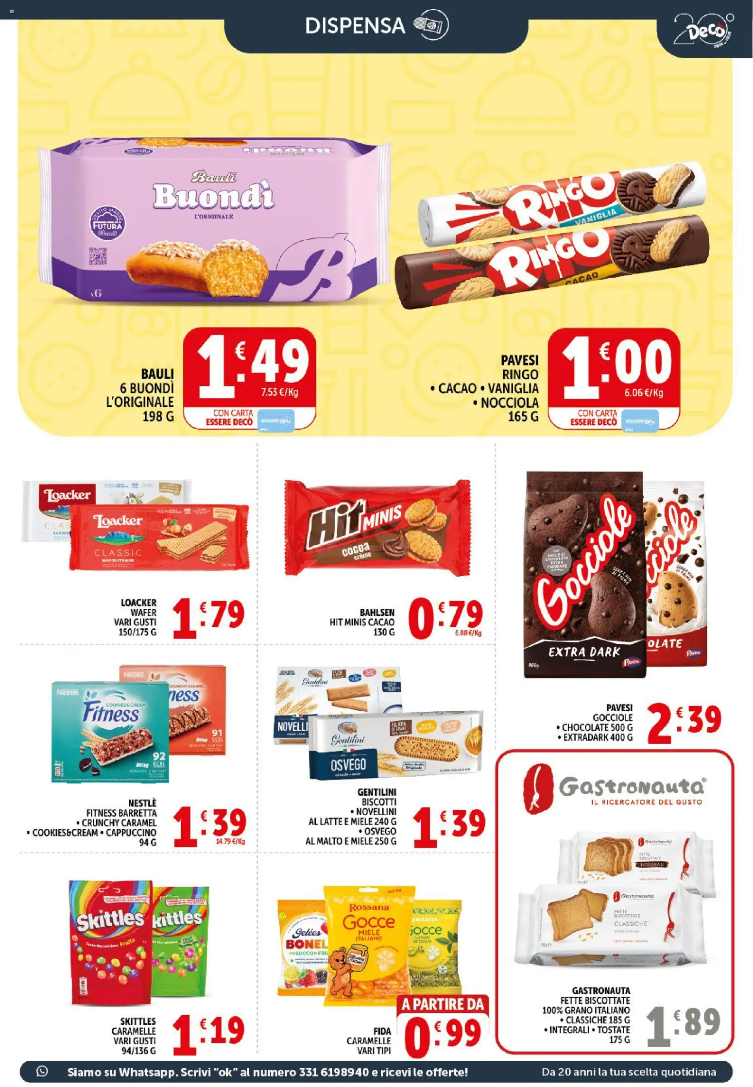 Volantino Decò del 21/08/2026 | Pagina: 13 | Prodotti: The, Barretta, Cacao, Fette biscottate