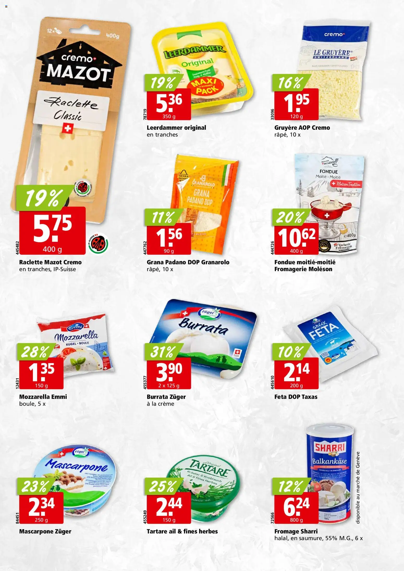 Aligro aktionen Revendeurs Chavannes, Matran, Genève, Sion – gültig ab 31.08.2026 | Seite: 4 | Produkte: Raclette, Fondue, Balkankäse, Creme