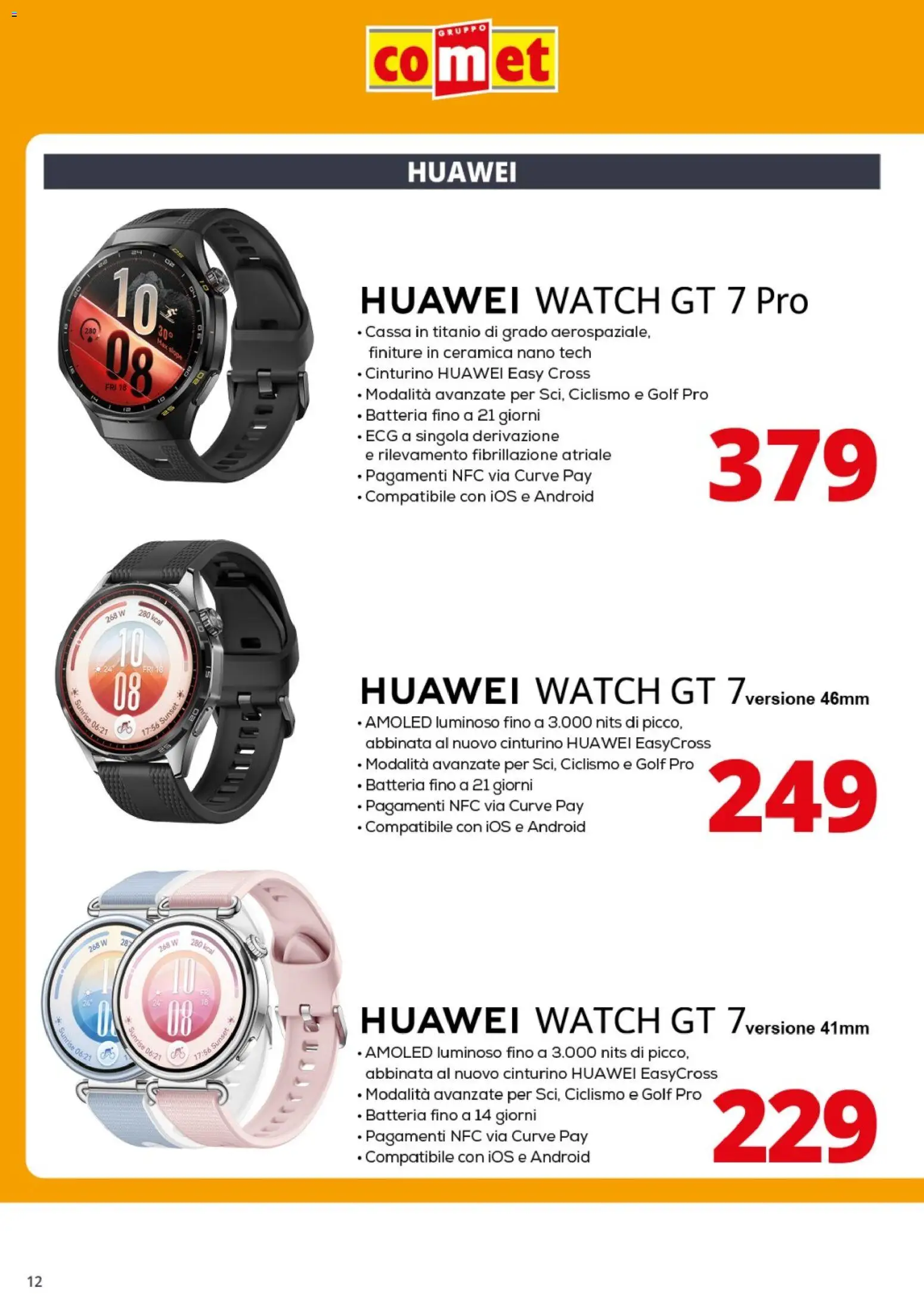 Volantino Comet del 09/10/2026 | Pagina: 12 | Prodotti: Huawei, Batteria