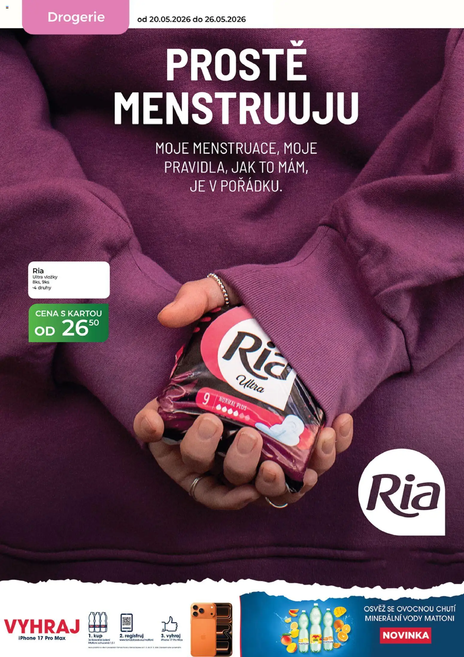 Tamda Foods leták od 20.05.2026 | Strana: 60 | Produkty: Mattoni, Vložky, Iphone, Drogerie