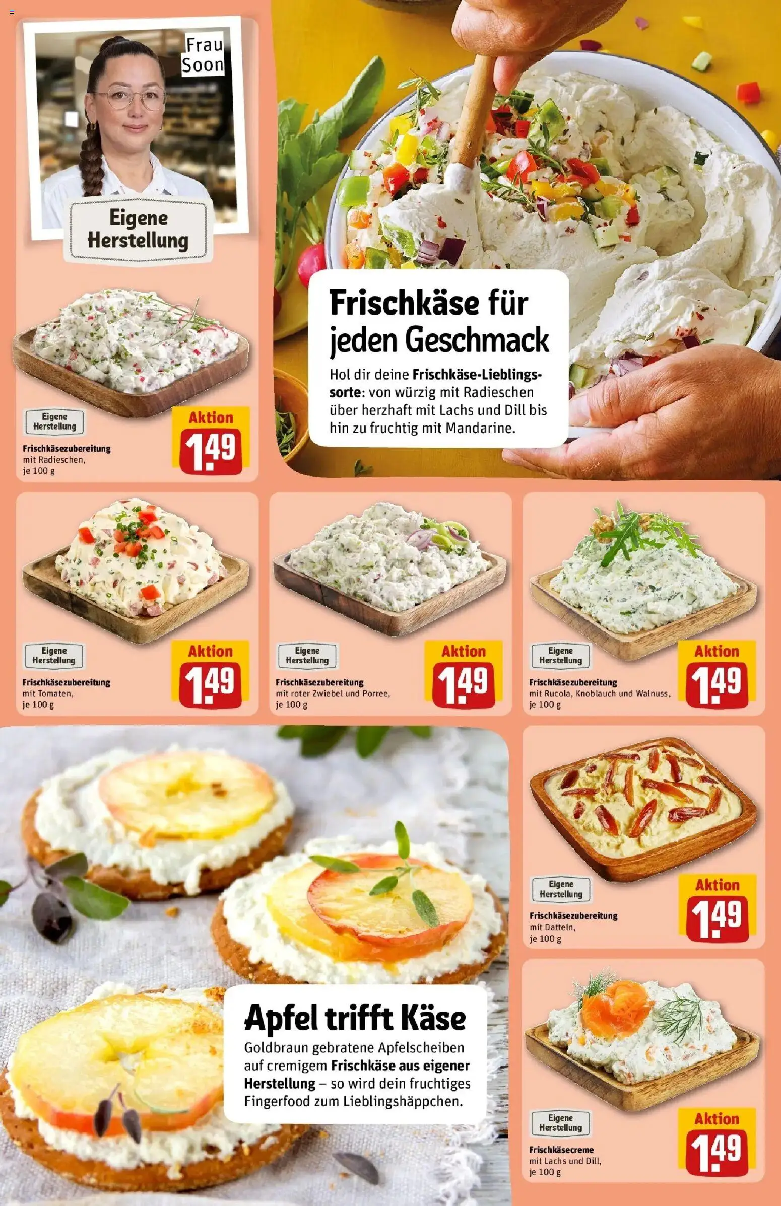 REWE Prospekt ab 24.08.2026 zum Blättern » Angebote | Seite: 12 | Produkte: Käse, Äpfel, Knoblauch, Dill