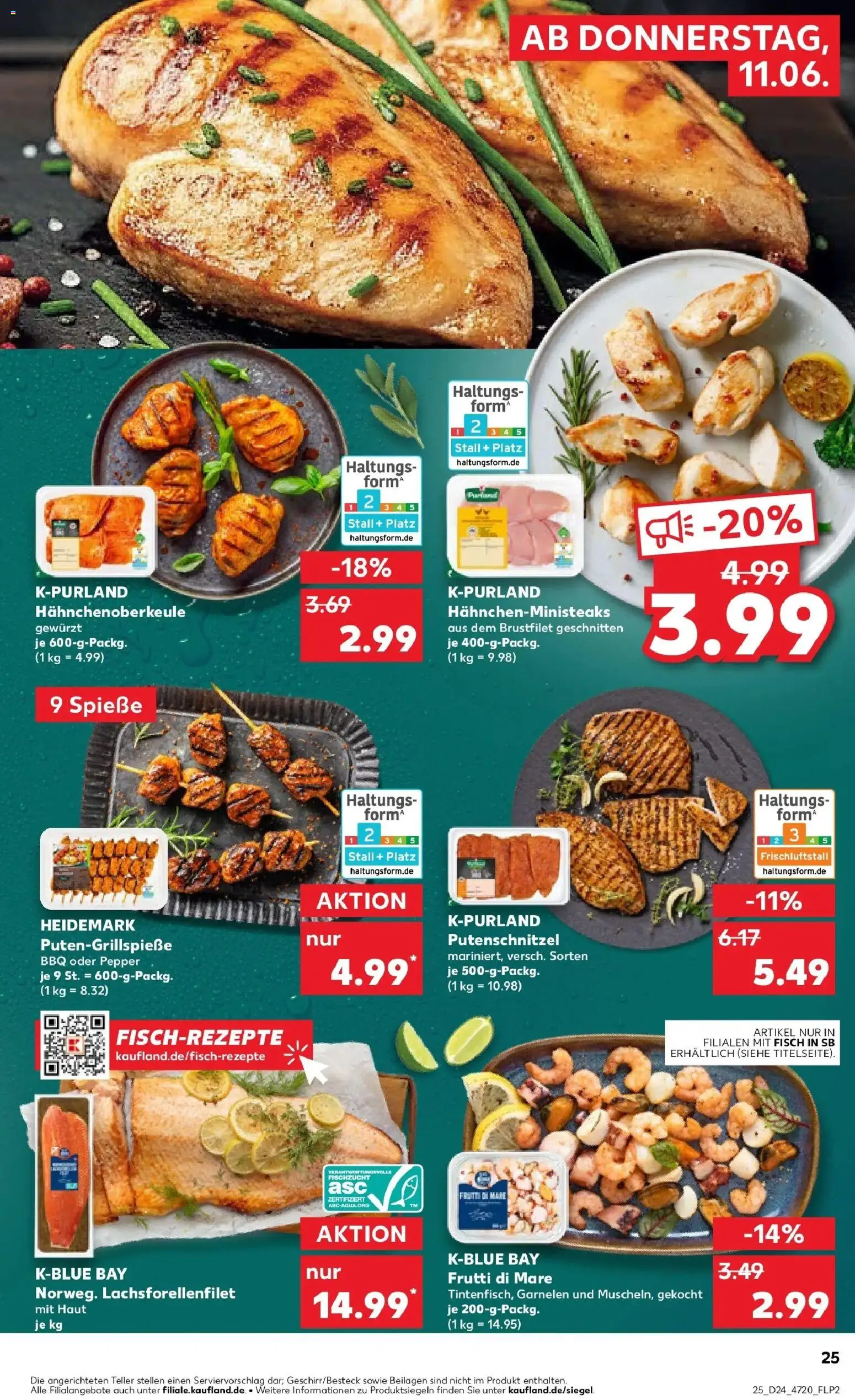 Kaufland Prospekt Limburg An Der Lahn – gültig ab 08.06.2026 | Seite: 34 | Produkte: Garnelen, Schnitzel, Fisch, Putenschnitzel