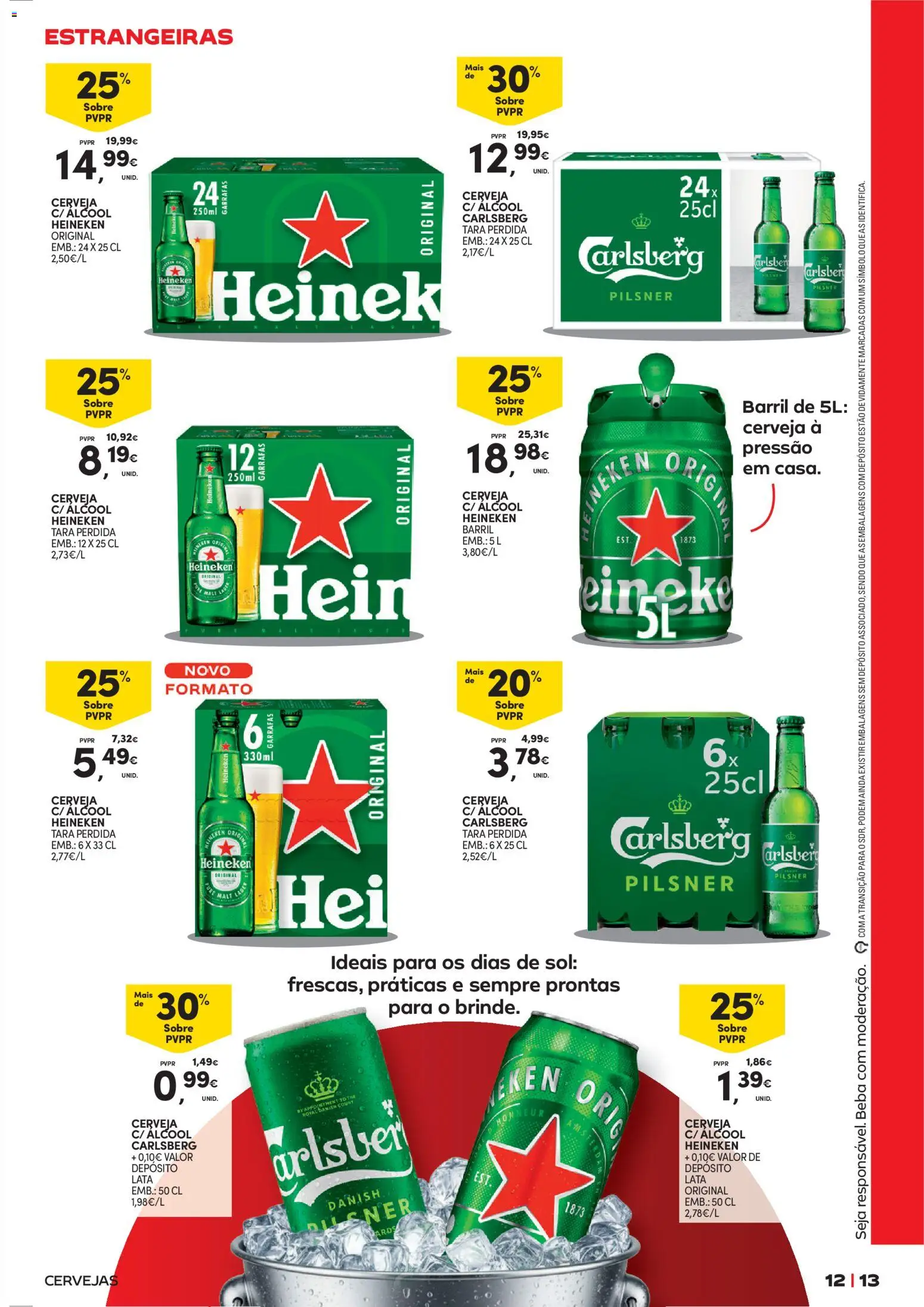 Continente Cervejas e Mariscos │ válido de 19.05.2026 | Página: 13 | Produtos: Cerveja