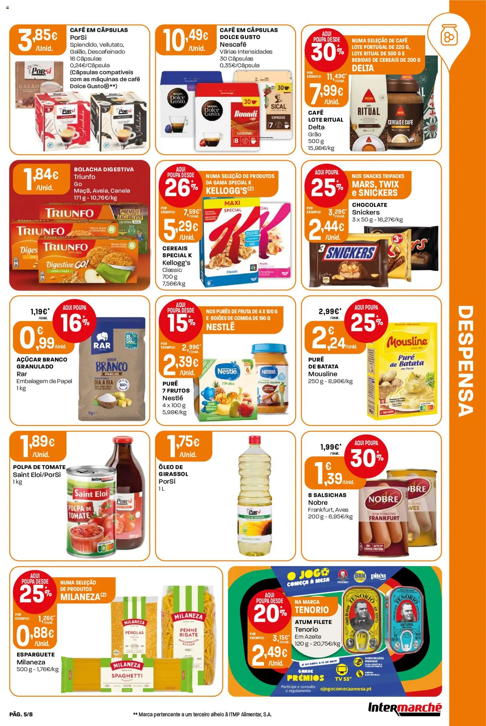Intermarché Folheto Mini │ válido de 07.05.2026 | Página: 5 | Produtos: Batata, Milaneza, Mesa, Açúcar
