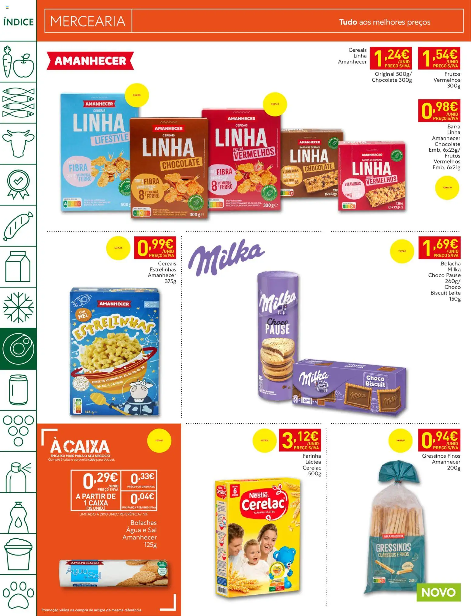 Recheio folheto │ válido de 09.06.2026 | Página: 22 | Produtos: Agua, Farinha láctea, Sal, Leite