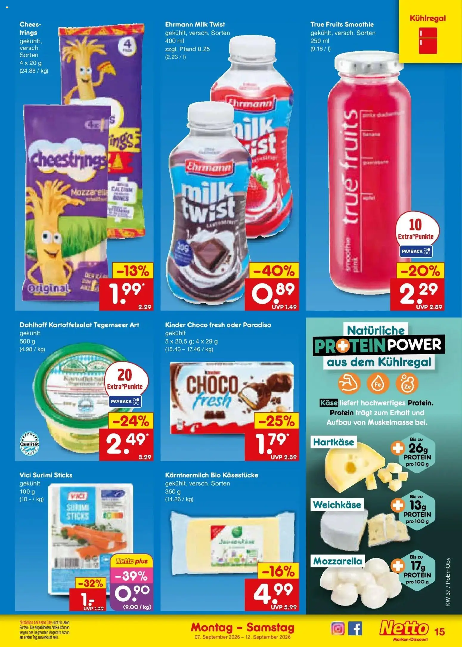 Netto Marken-Discount Prospekt Amberg – gültig ab 07.09.2026 | Seite: 21 | Produkte: Käse, Mozzarella
