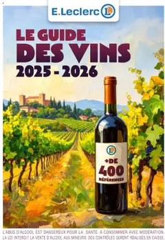 E.Leclerc - Prévisualisation de E.Leclerc Le guide des vins valide à partir de 01/09/2025