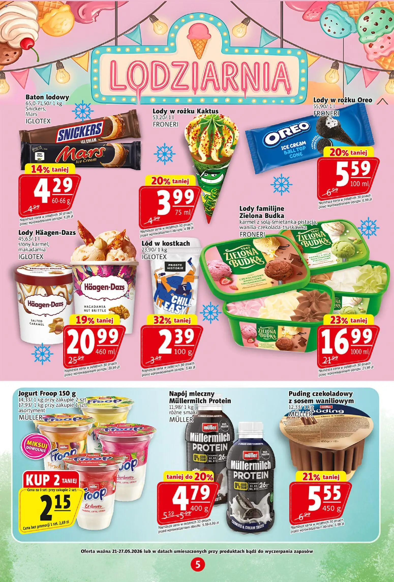 Prim Market gazetka od 21.05.2026 | Strona: 5 | Produkty: Chili, Top, Baton, Lód w kostkach