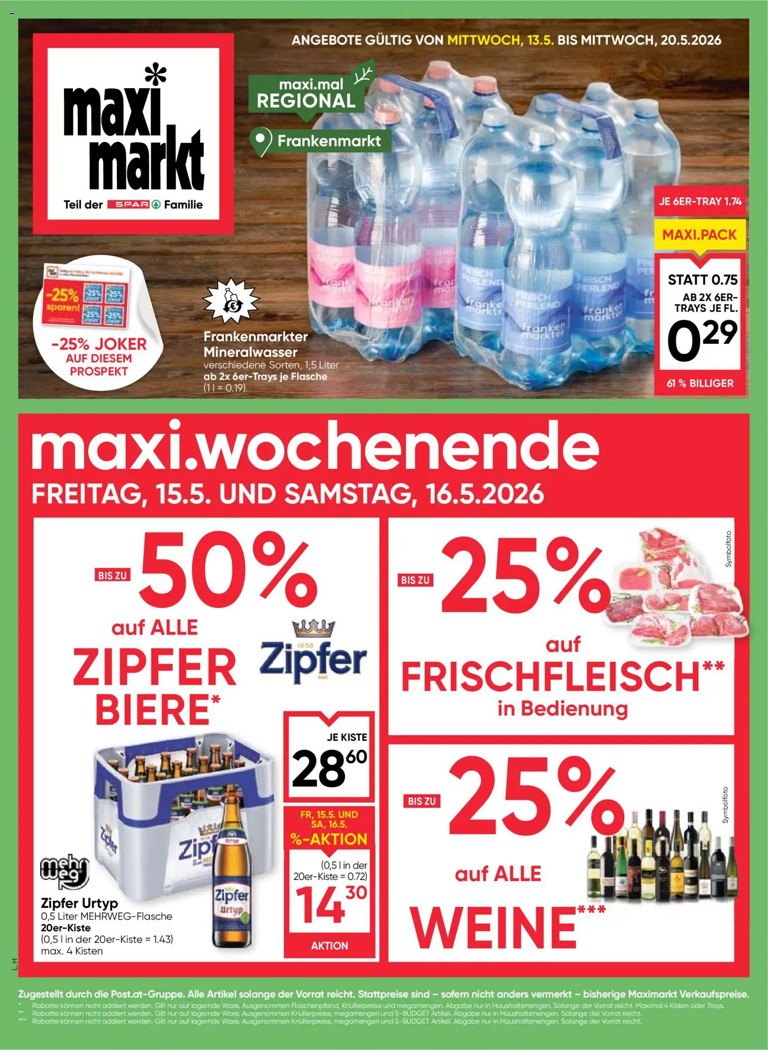 Die besten Angebote | Maximarkt Flugblatt ab 13.05.2026 | - Jetzt stöbern! | Österreich