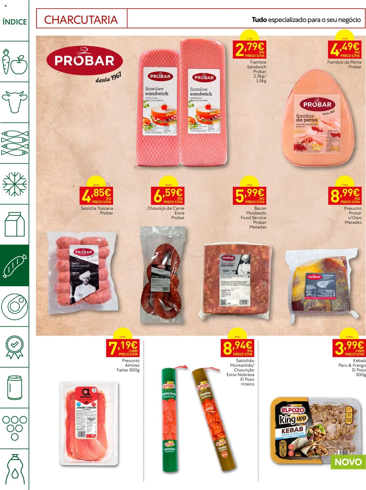 Recheio Horeca │ válido de 23/06/2026 | Página: 12 | Produtos: Bacon, Frango, Peru, Chouriço