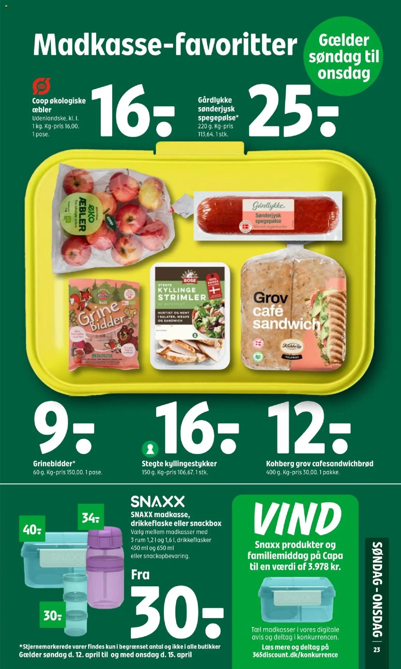 Coop 365 tilbudsavis – gyldig fra 09/04/2026 | Side: 2 | Produkter: Æbler, Spegepølse