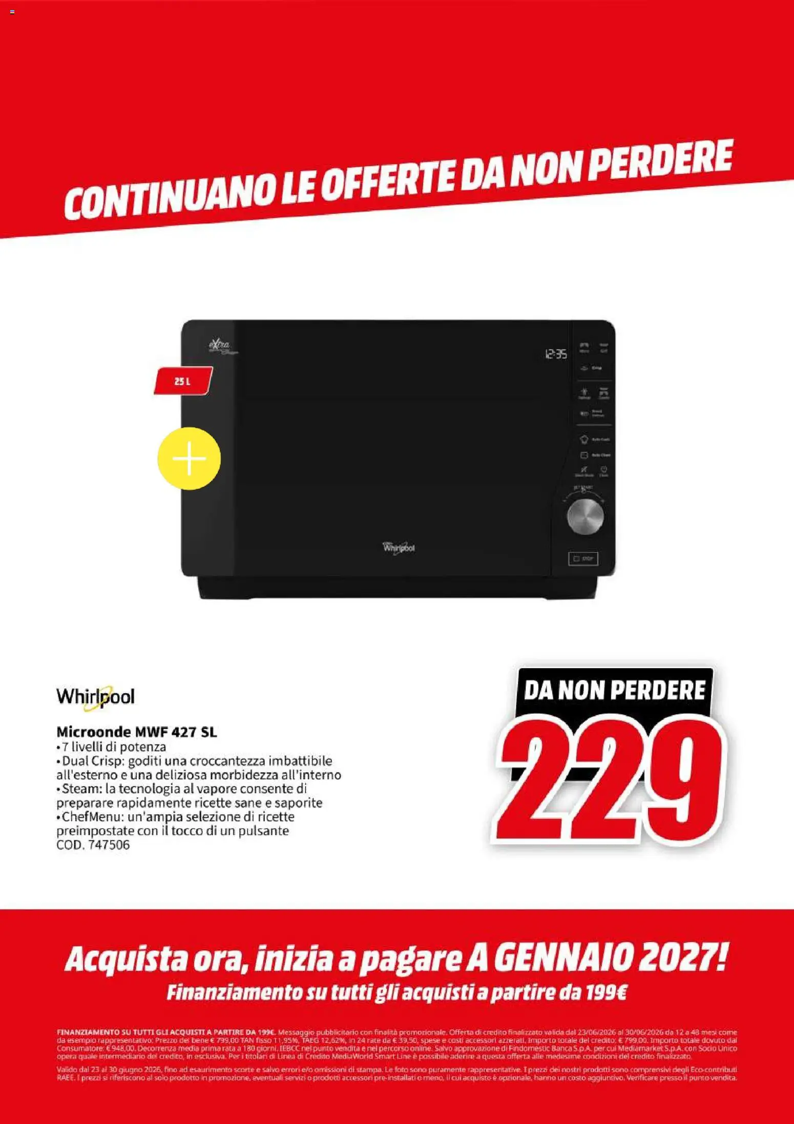 Volantino Media World del 23/06/2026 | Pagina: 63 | Prodotti: Microonde