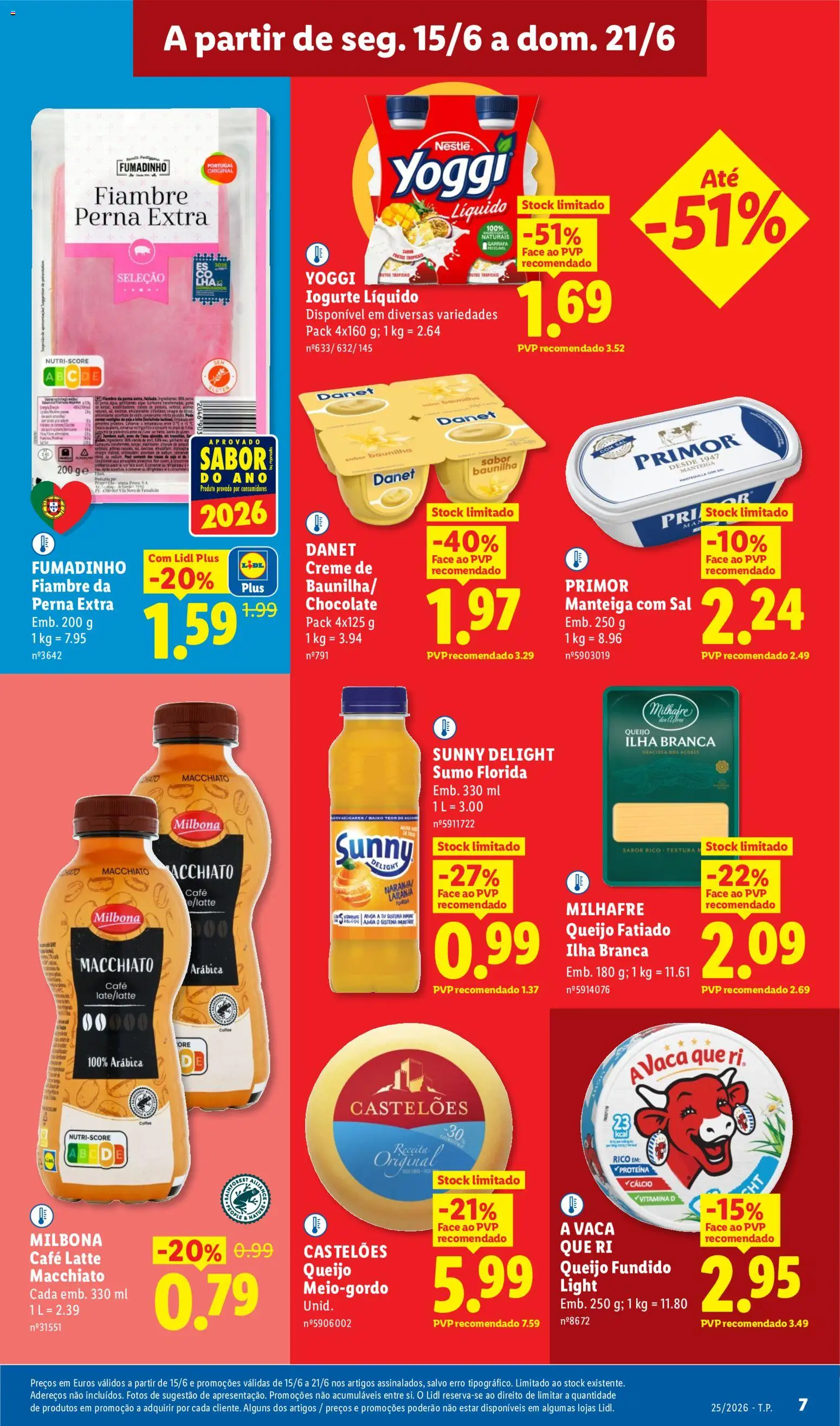 Lidl folheto │ válido de 15.06.2026 | Página: 7 | Produtos: Queijo, Iogurte, Creme, Proteina