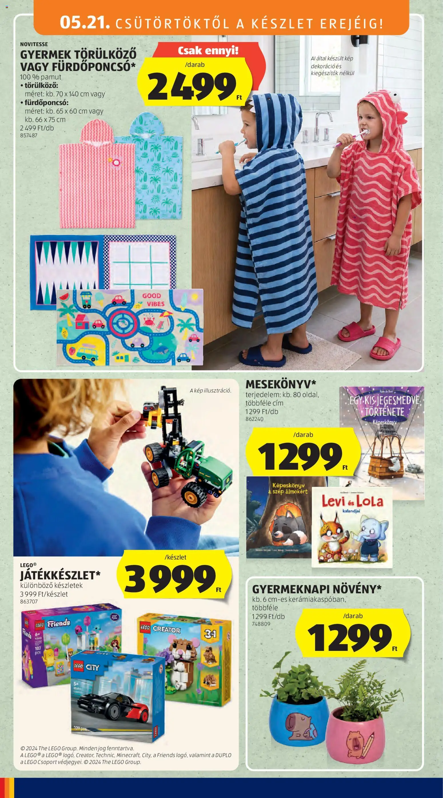 Aldi akciós ujság - amely érvényes a következő dátumtól: 21.05.2026 | Oldal: 24 | Termékek: Duplo, Dekoráció