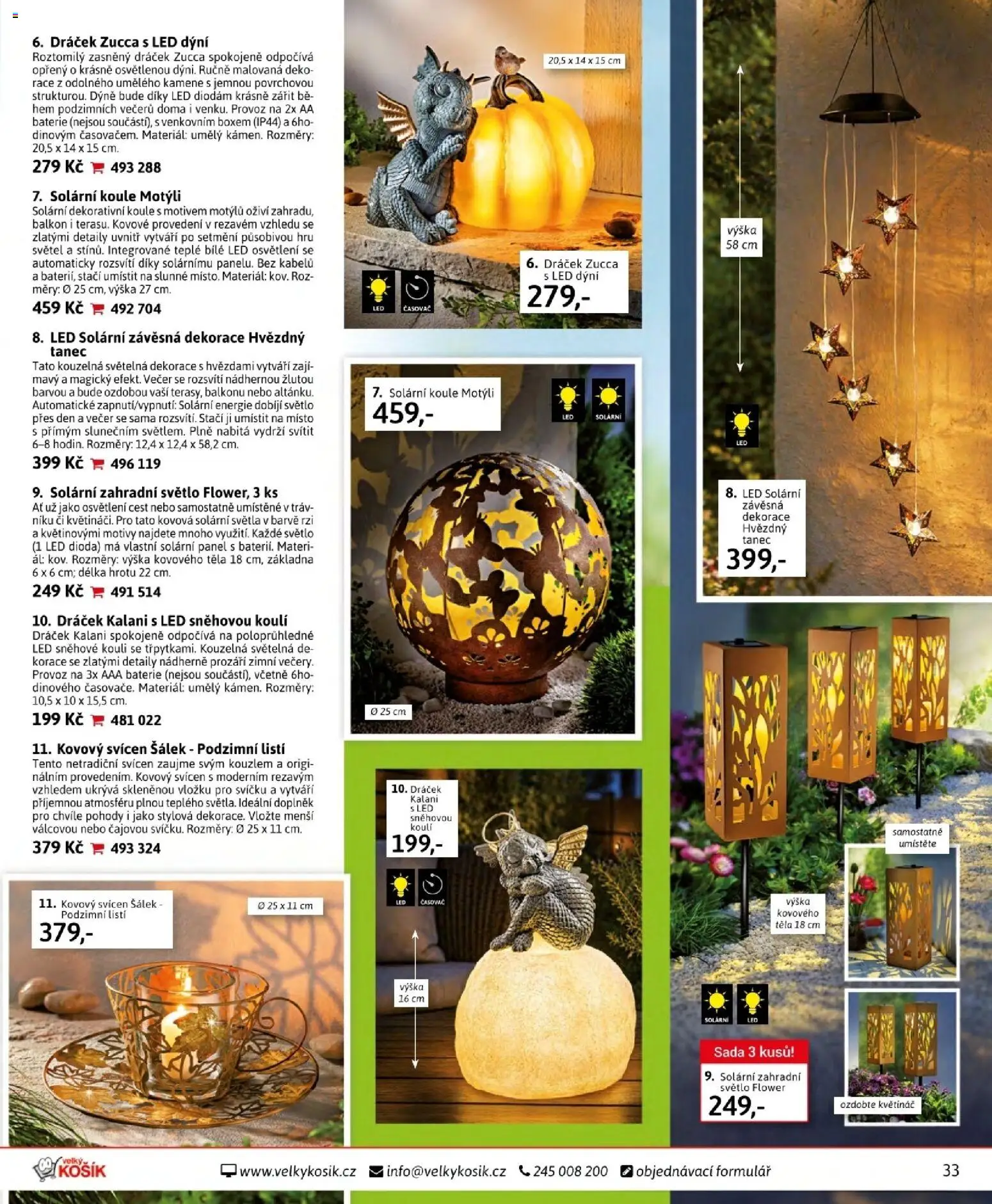 Velký Košík katalog květen 2026 od 01.05.2026 | Strana: 33 | Produkty: Košík, Časovač, Baterie, LED