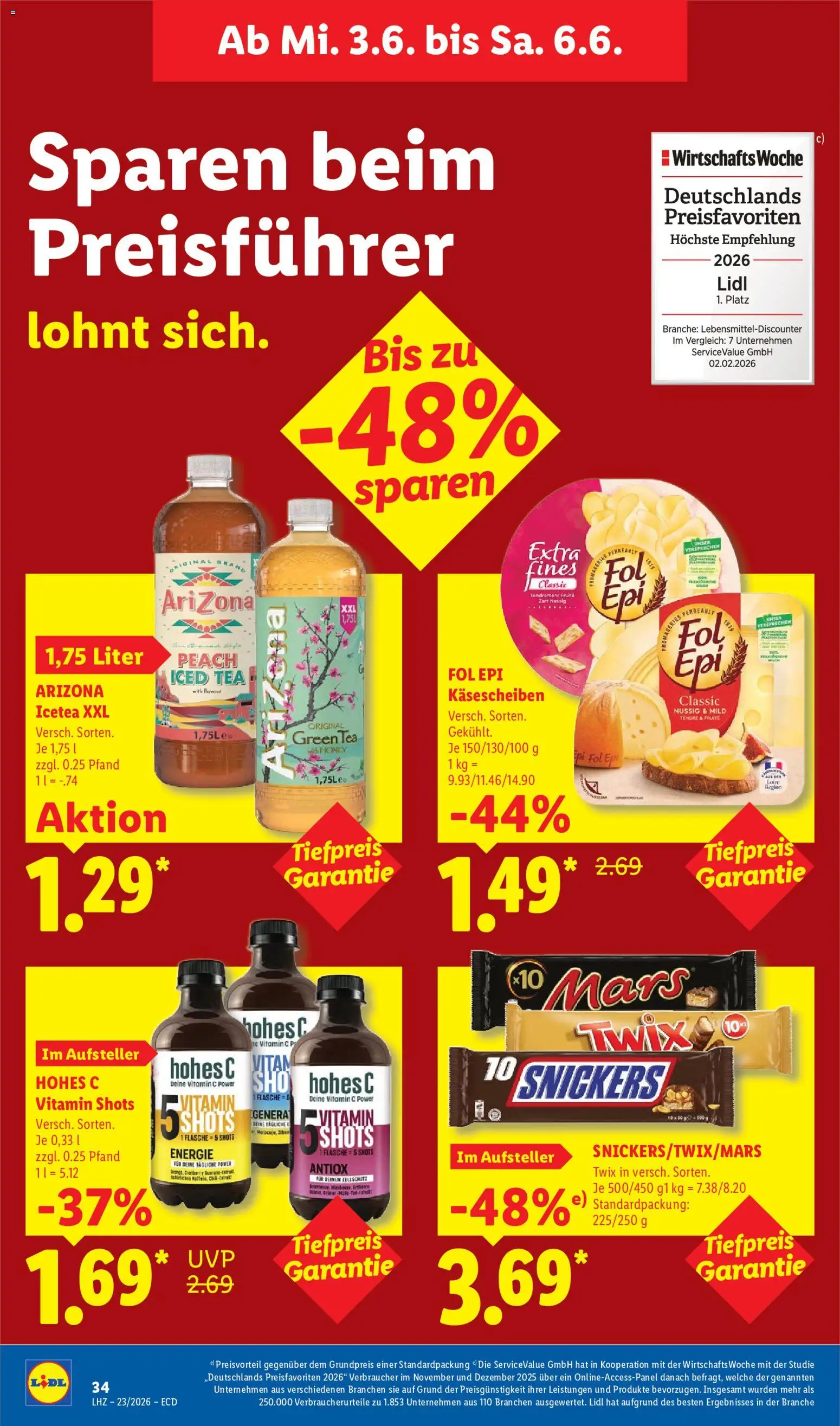 Lidl Německo leták od 01.06.2026 | Strana: 64 | Produkty: Vitamin c, Twix