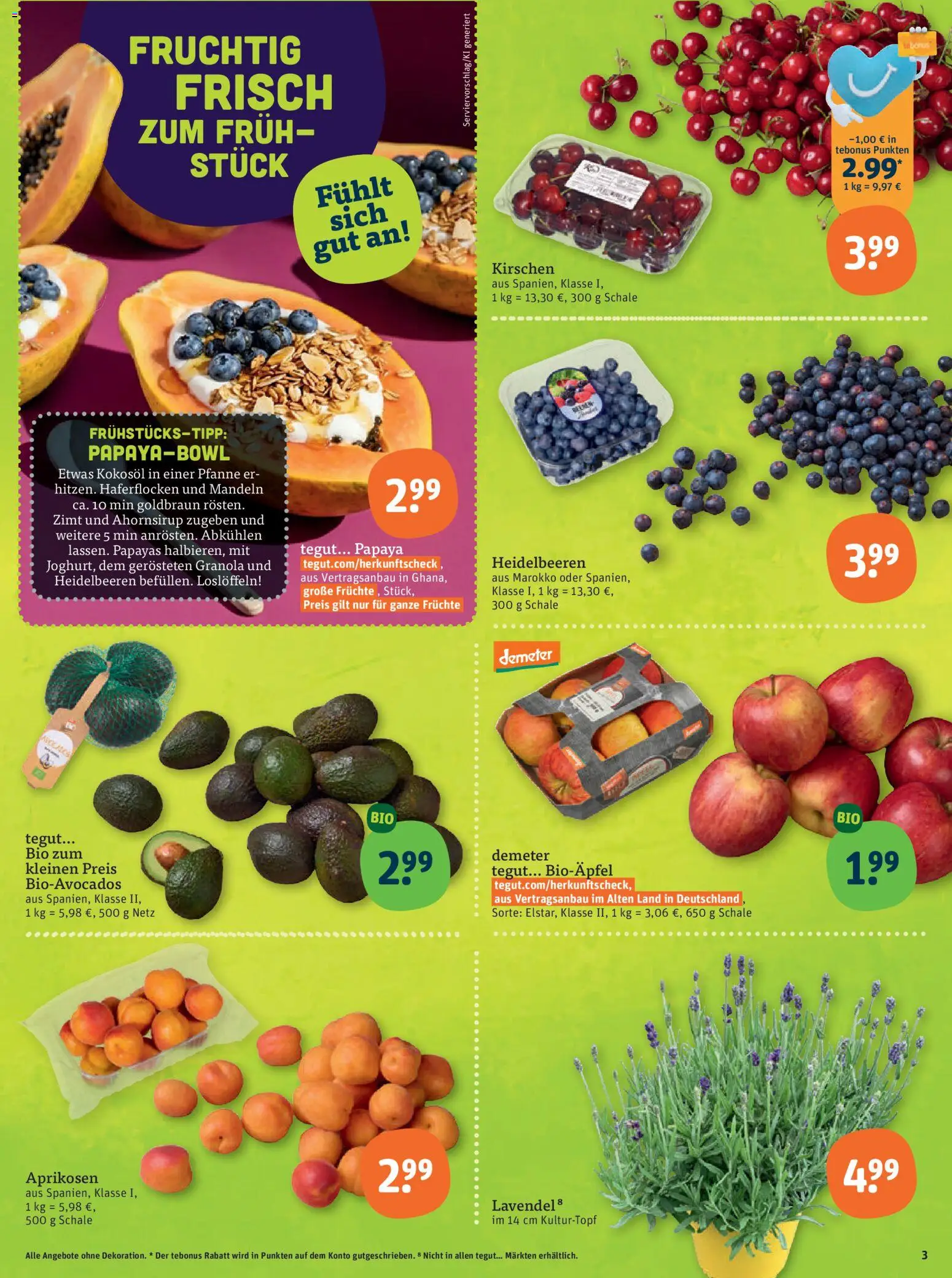 Tegut Prospekt – gültig ab 26.05.2026 | Seite: 5 | Produkte: Mandeln, Kirschen, Heidelbeeren